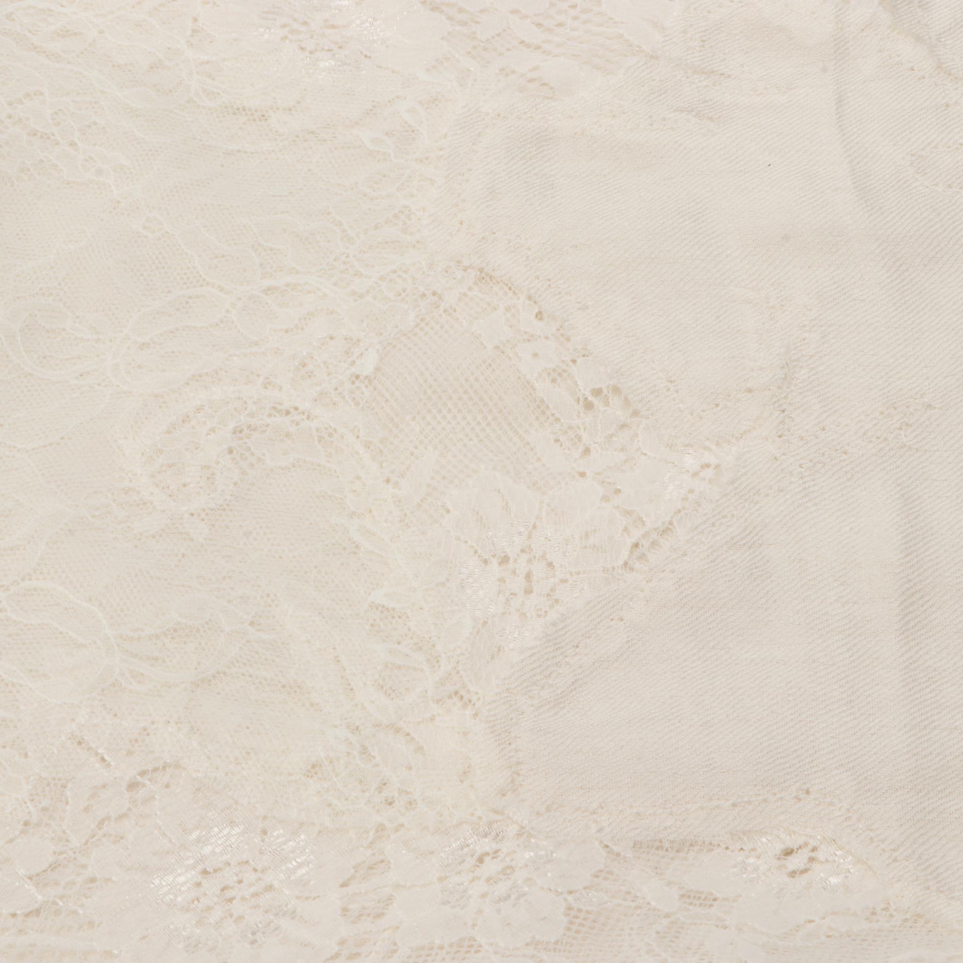 Schweitzer Linen Chantilly Breeze Shawl in Lace Trimmed Silk/Wool Blend