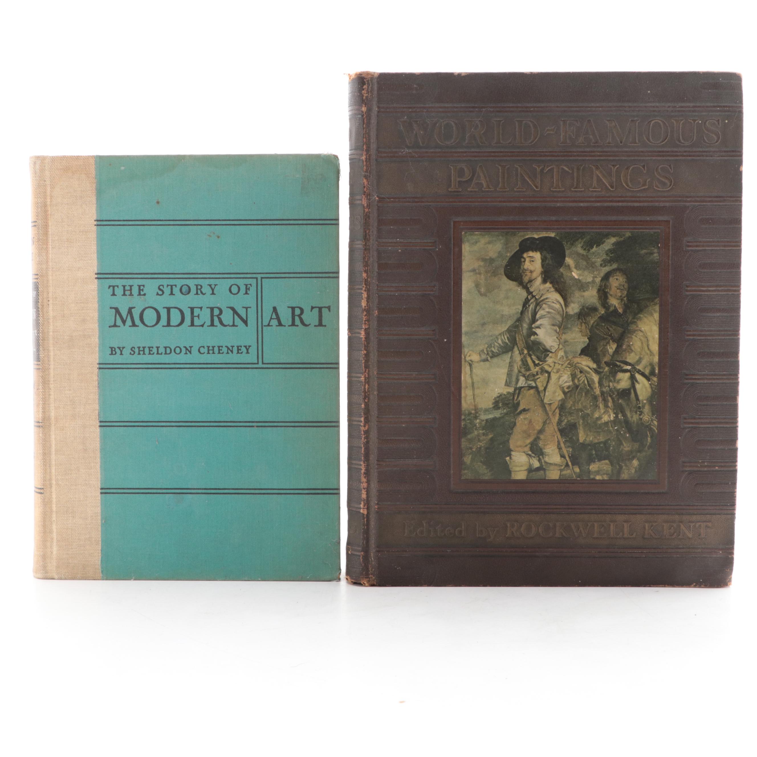 "World-Famous Paintings" Edited by Rockwell Kent and More Art Books