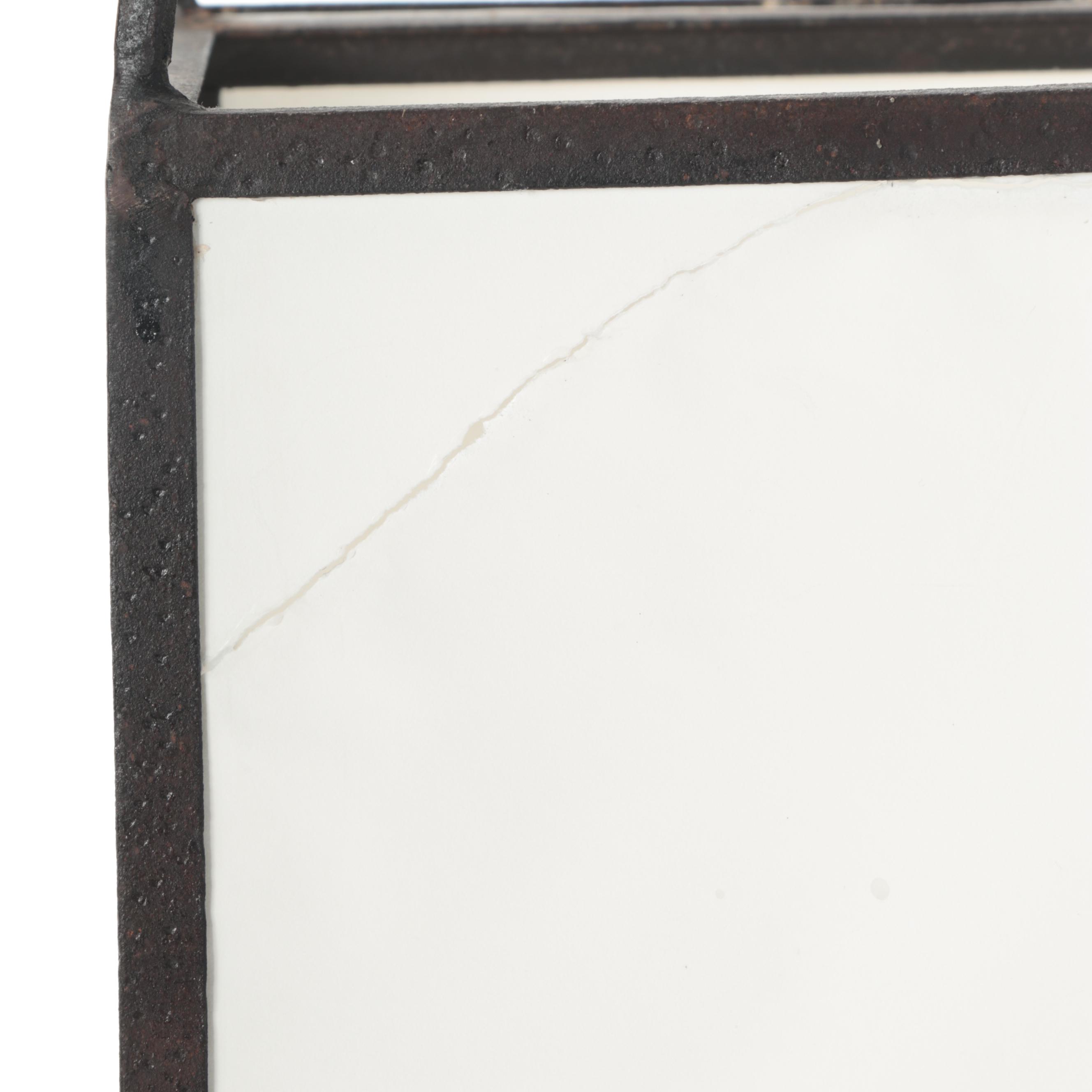 Japanese Wrought Iron Hanging and Table Lanterns, Mid to Late 20th Century