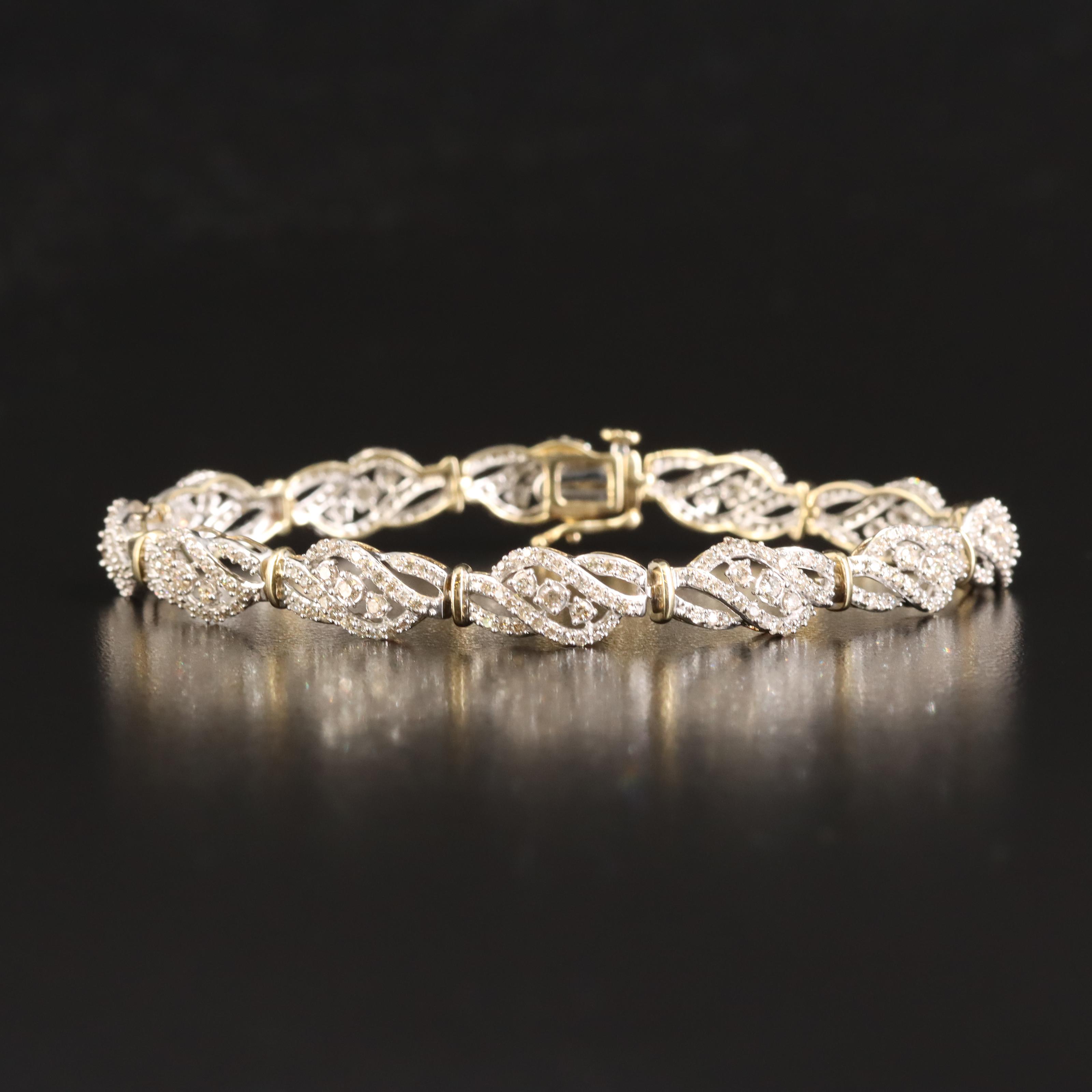 Sterling 3.00 CTW Diamond Bracelet