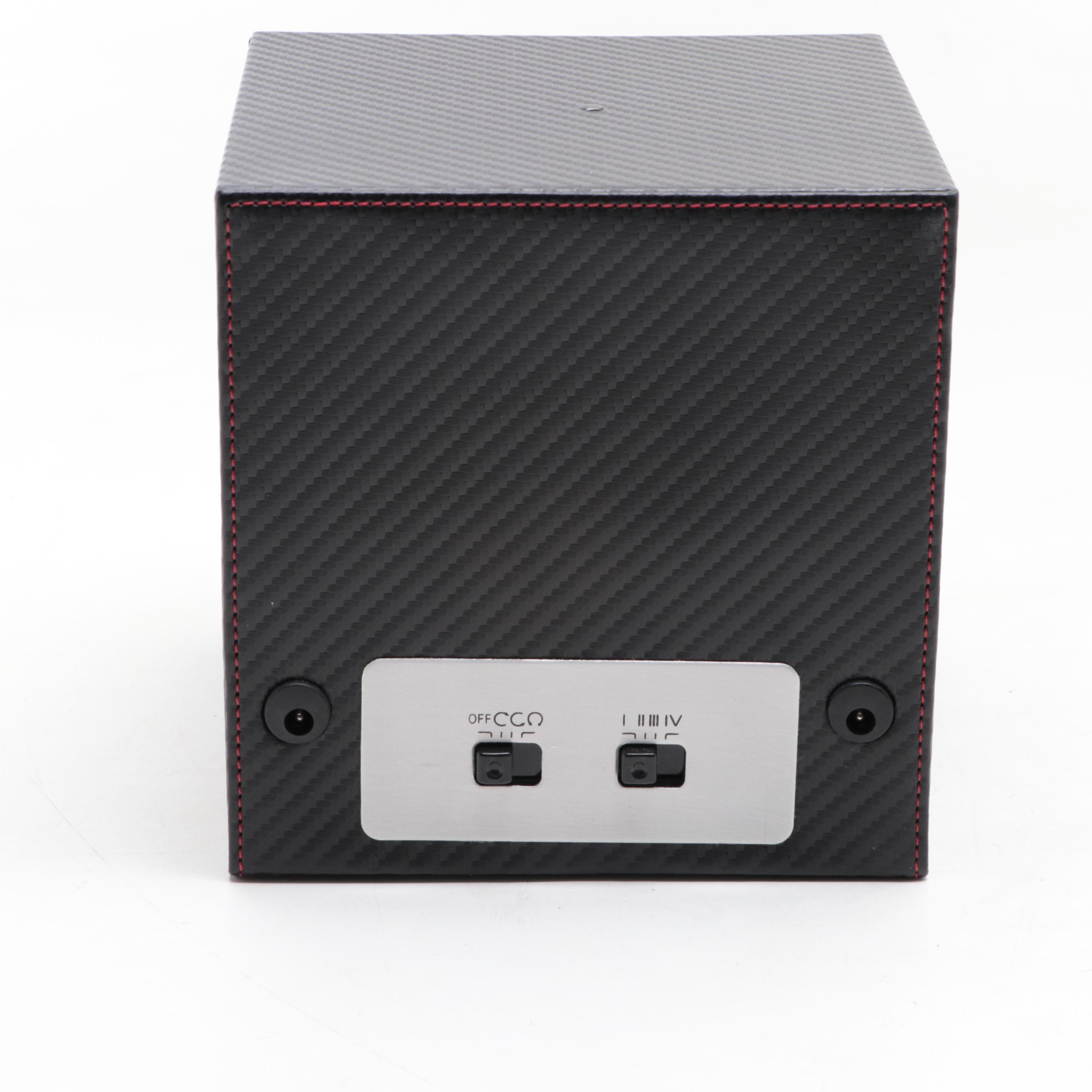 Black Imitation Carbon Fiber Finish Dual Watch Winder