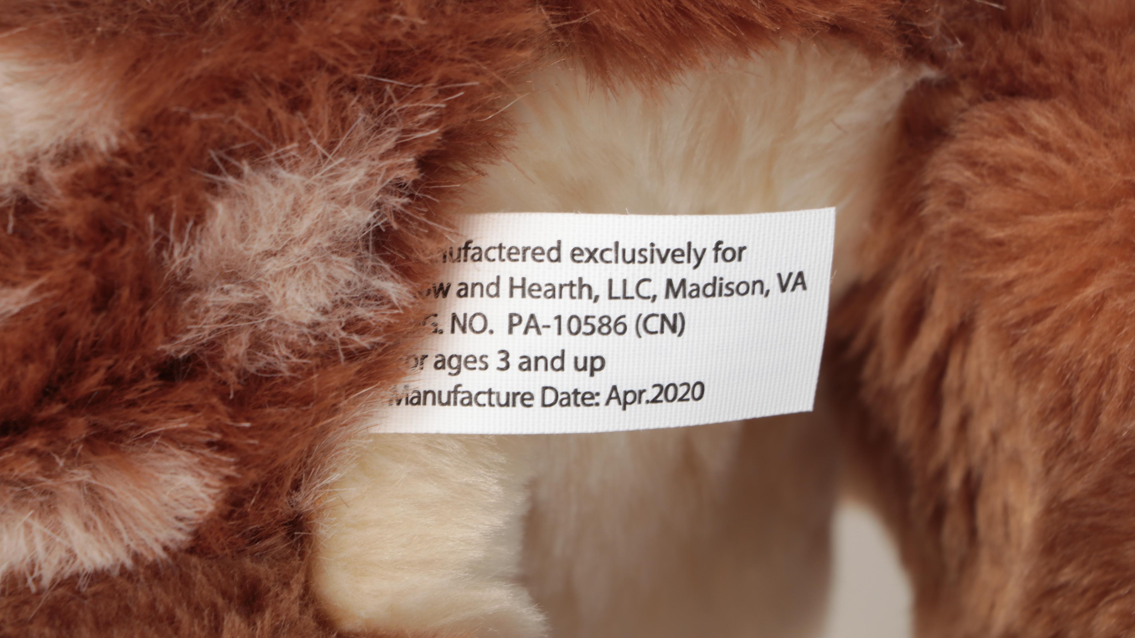 Plow and Hearth Plush Fawn with Magic Cabin Woodland Croquet and Bingo Set