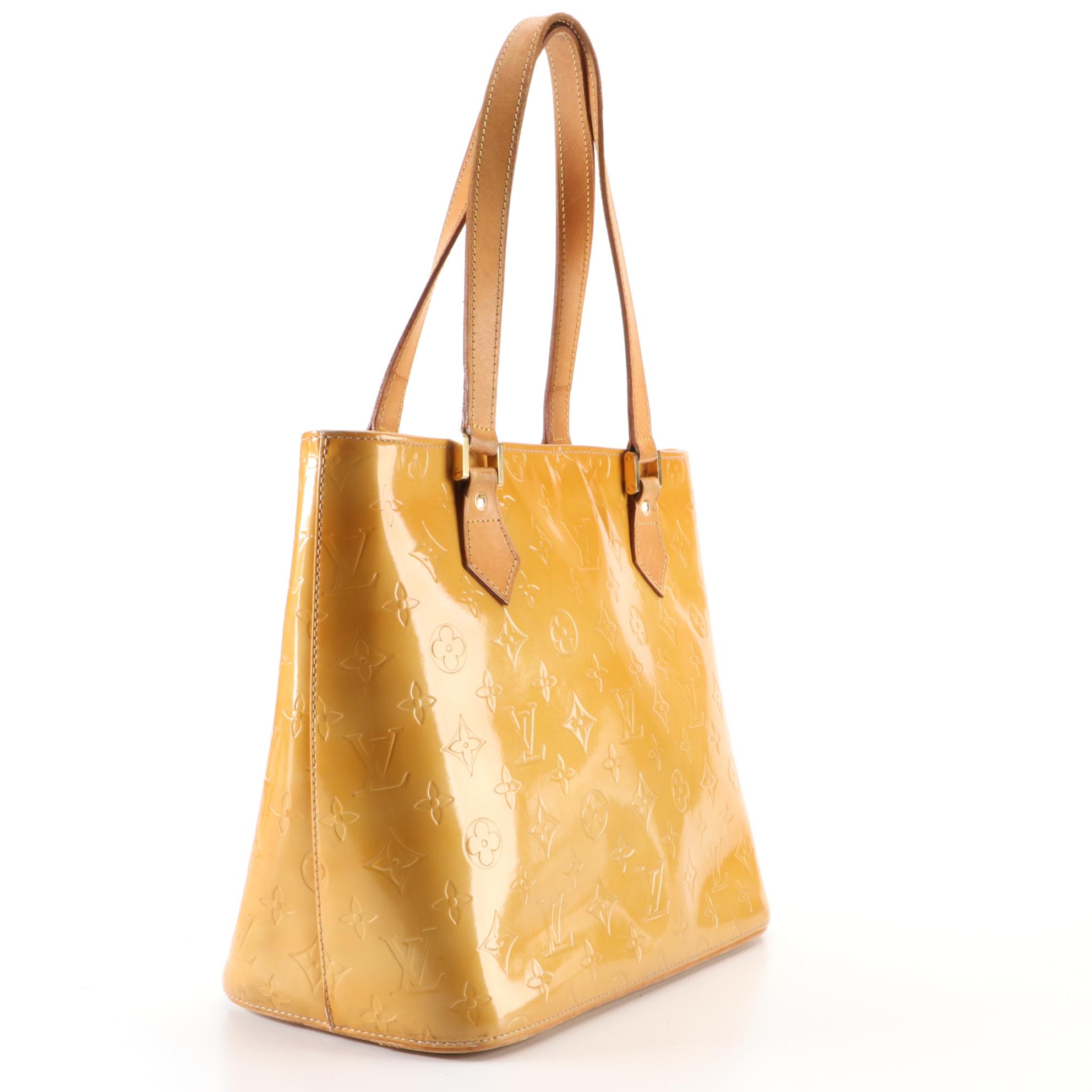 Louis Vuitton Houston Bag in Monogram Vernis with Vachetta Leather