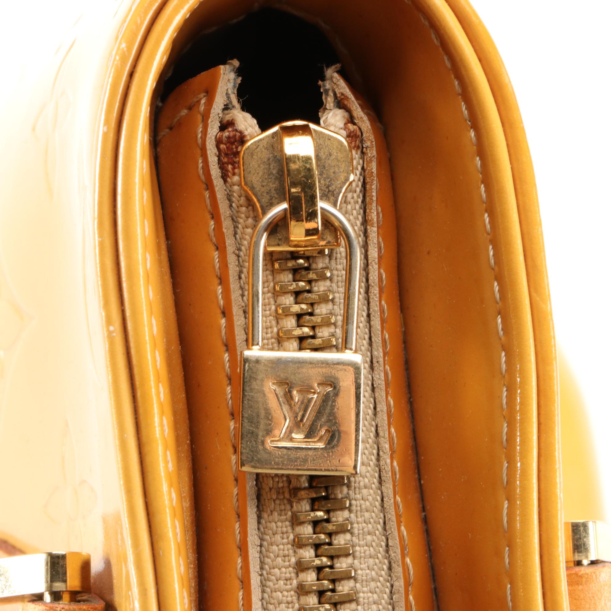 Louis Vuitton Houston Bag in Monogram Vernis with Vachetta Leather