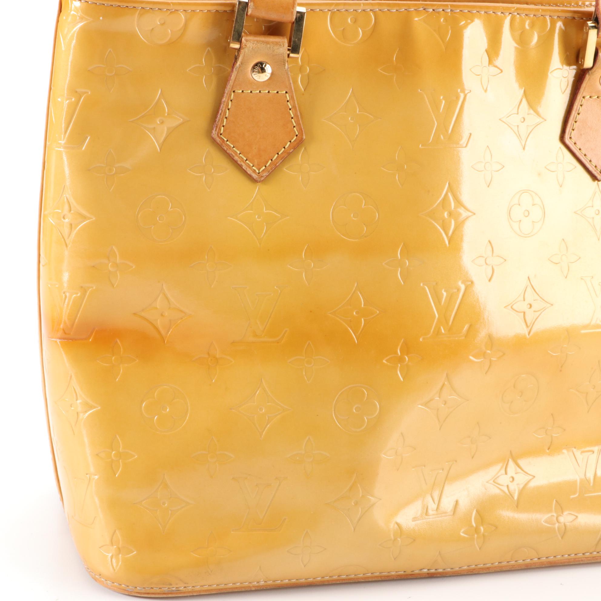 Louis Vuitton Houston Bag in Monogram Vernis with Vachetta Leather