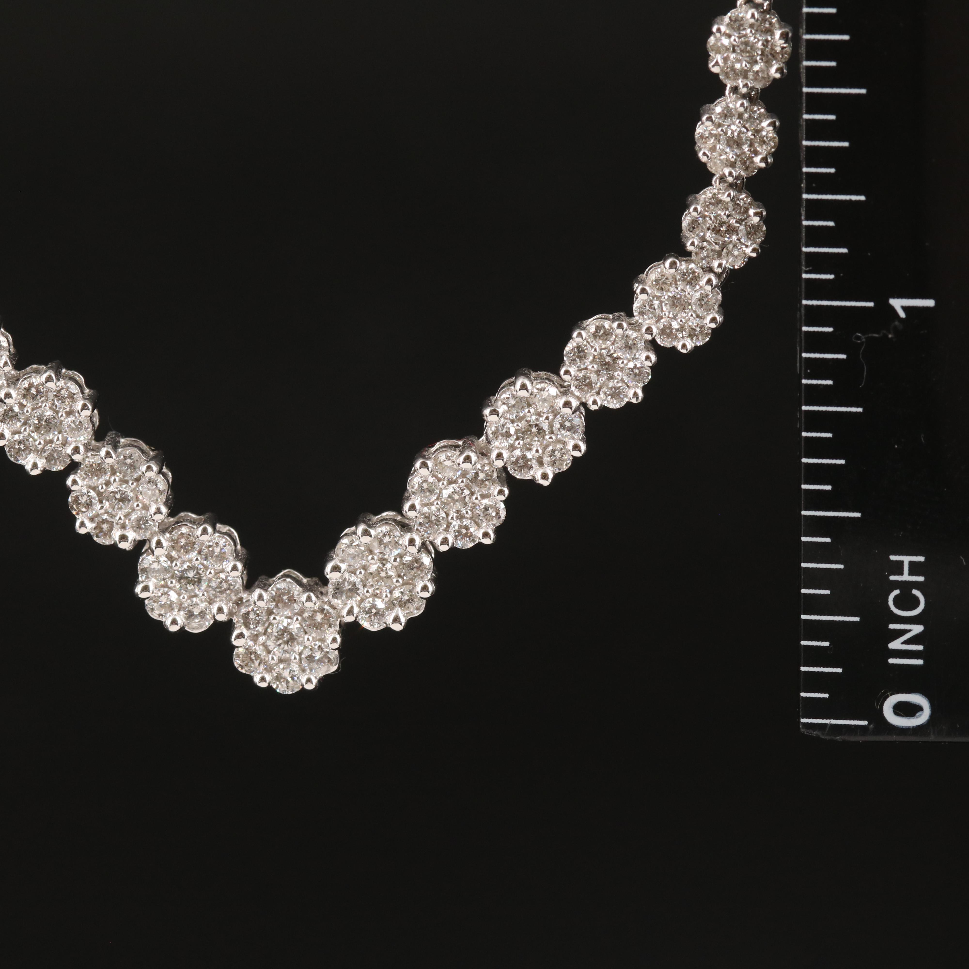 14K 3.02 CTW Diamond Chevron Necklace