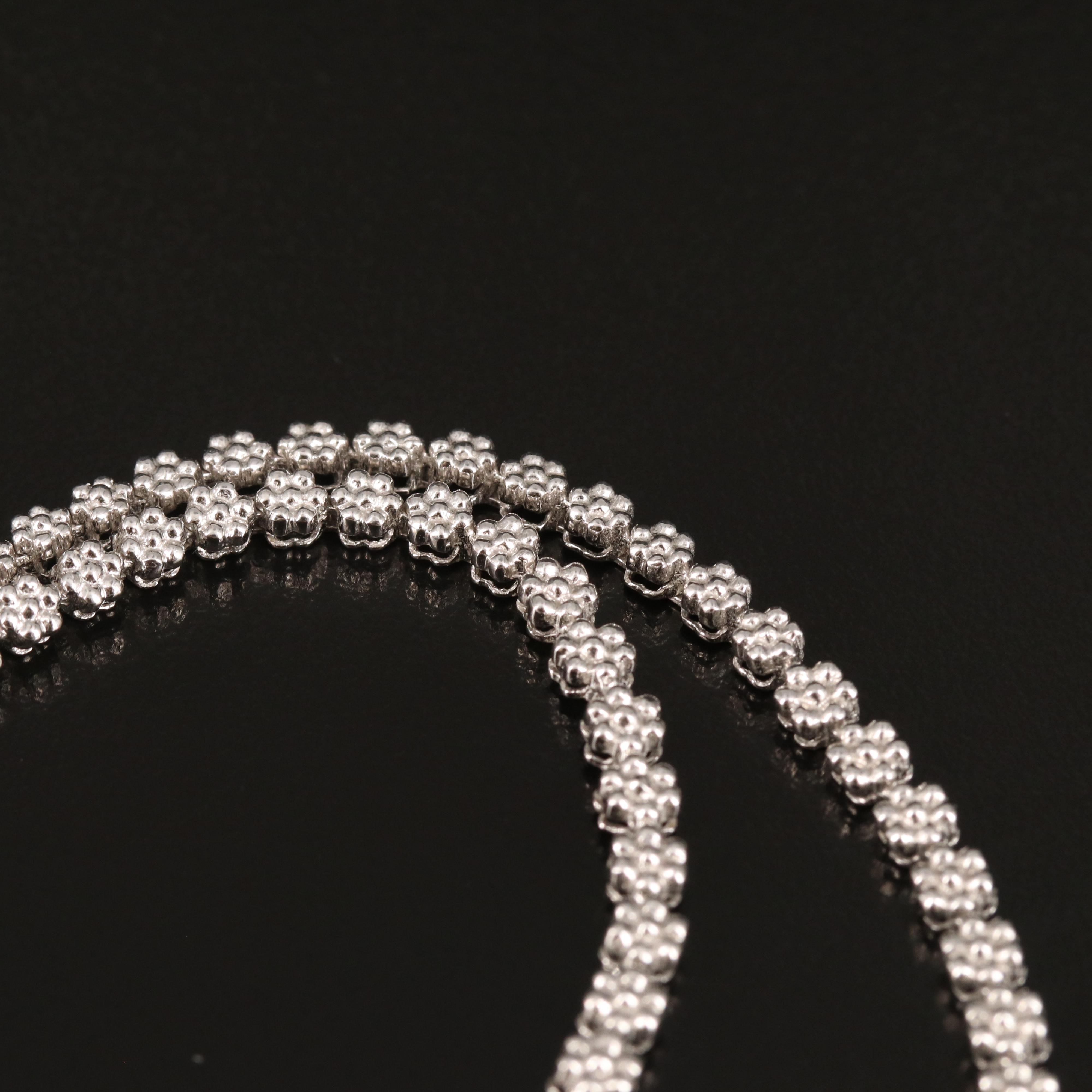 14K 3.02 CTW Diamond Chevron Necklace