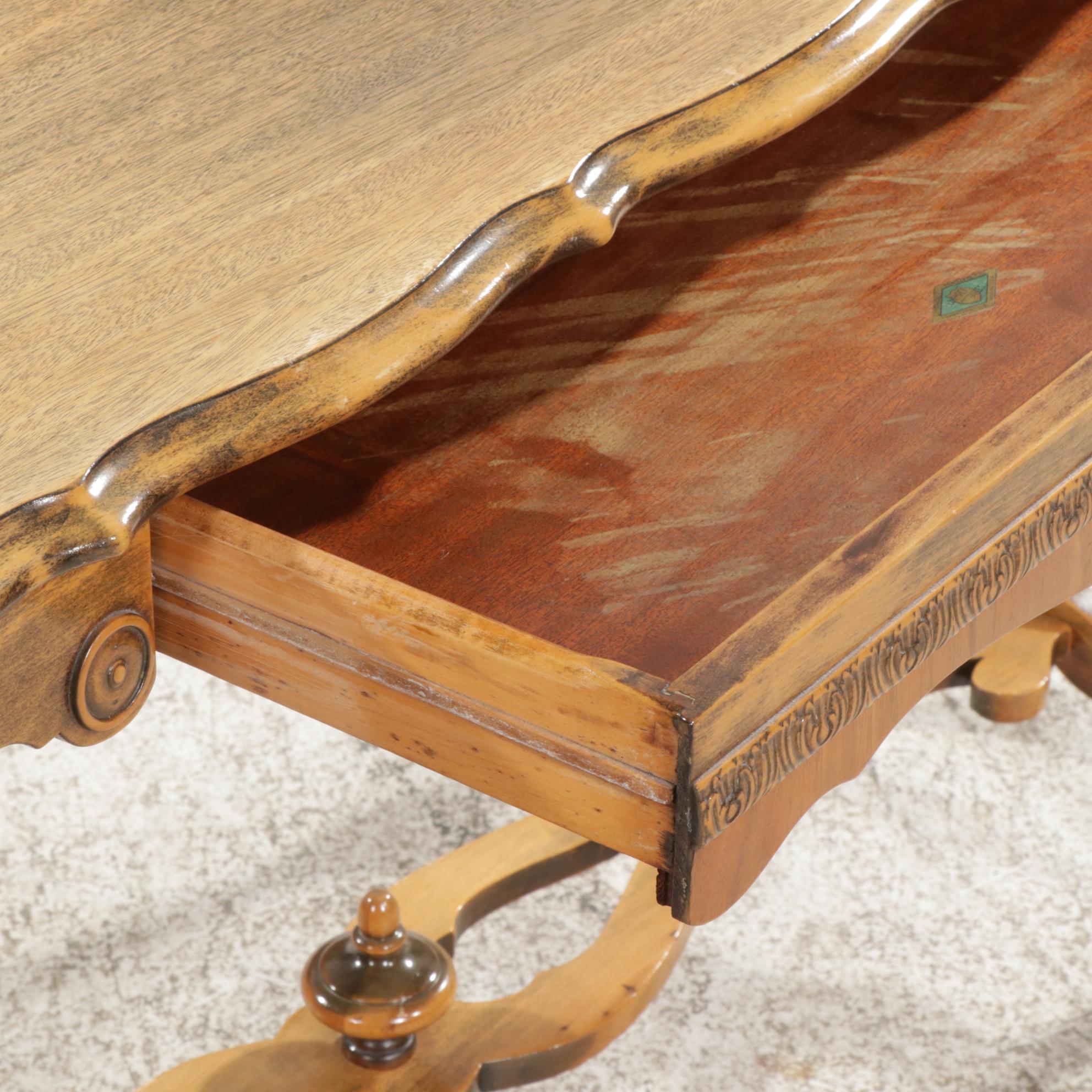 Umphrey Mahogany Single-Drawer Console Table, Mid-20th C.