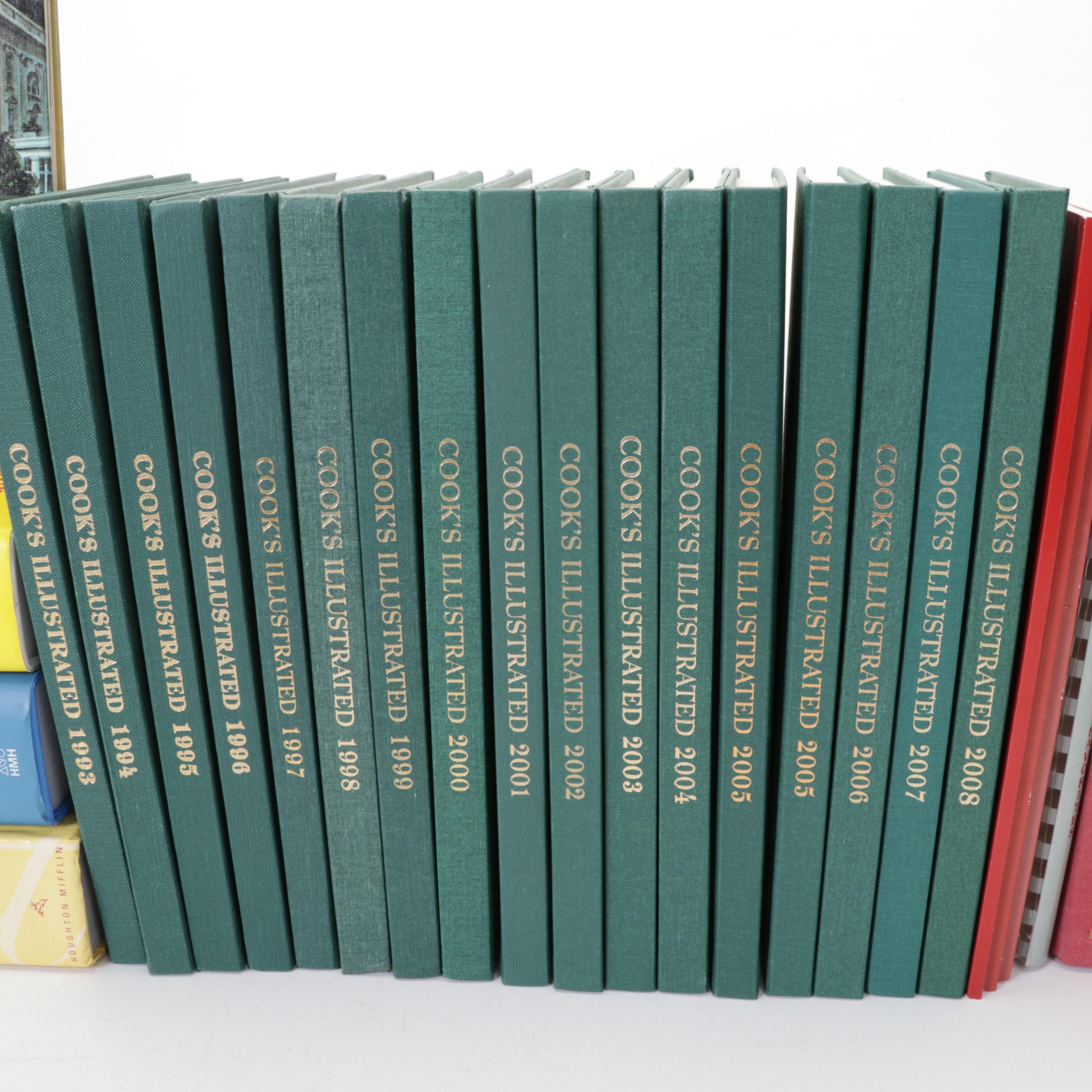 Cook's Illustrated Bound Annual Volumes, 1993 - 2008 and Other Cookbooks