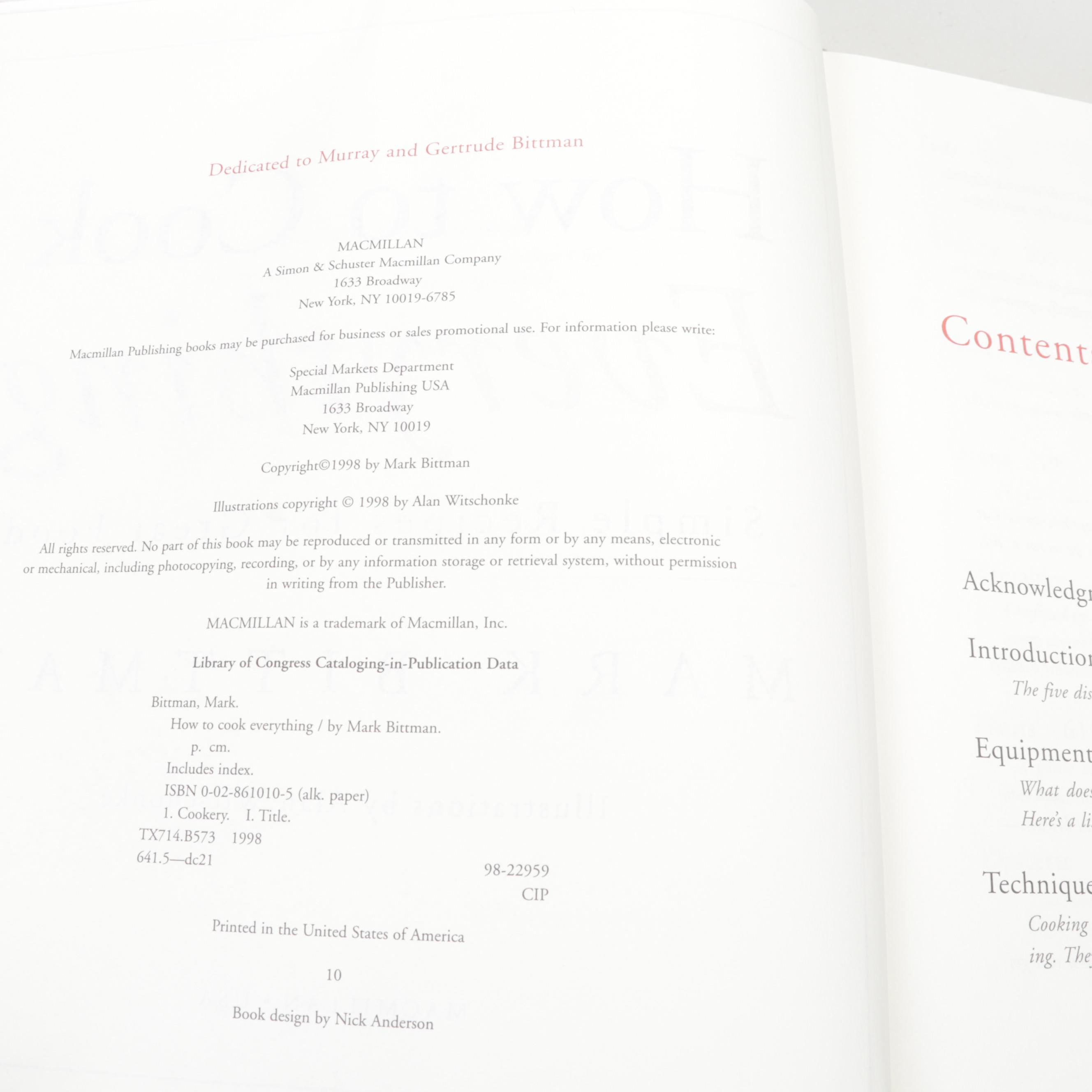 Cook's Illustrated Bound Annual Volumes, 1993 - 2008 and Other Cookbooks