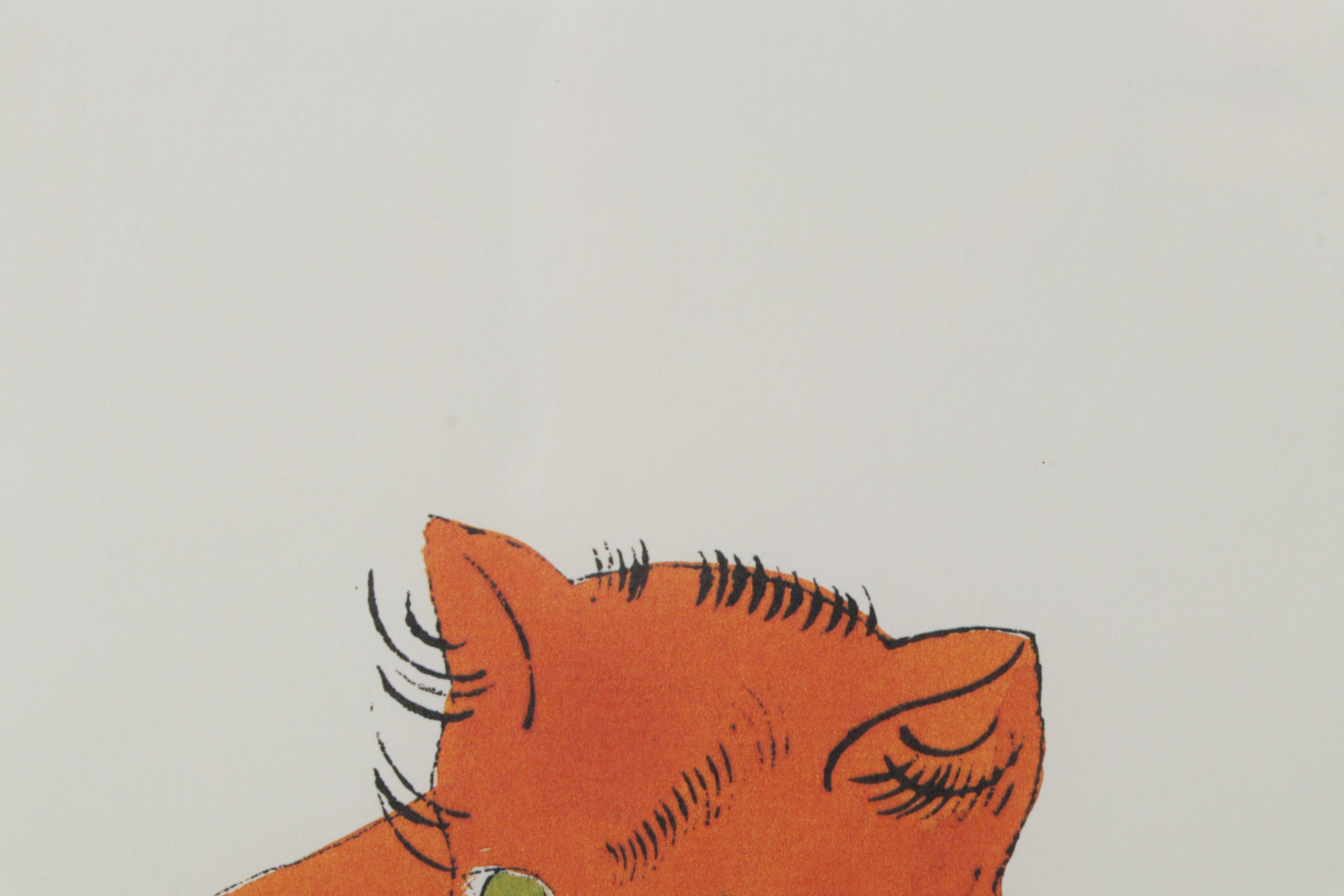 Offset Lithograph After Andy Warhol From "25 Cats Name Sam and One Blue Pussy"