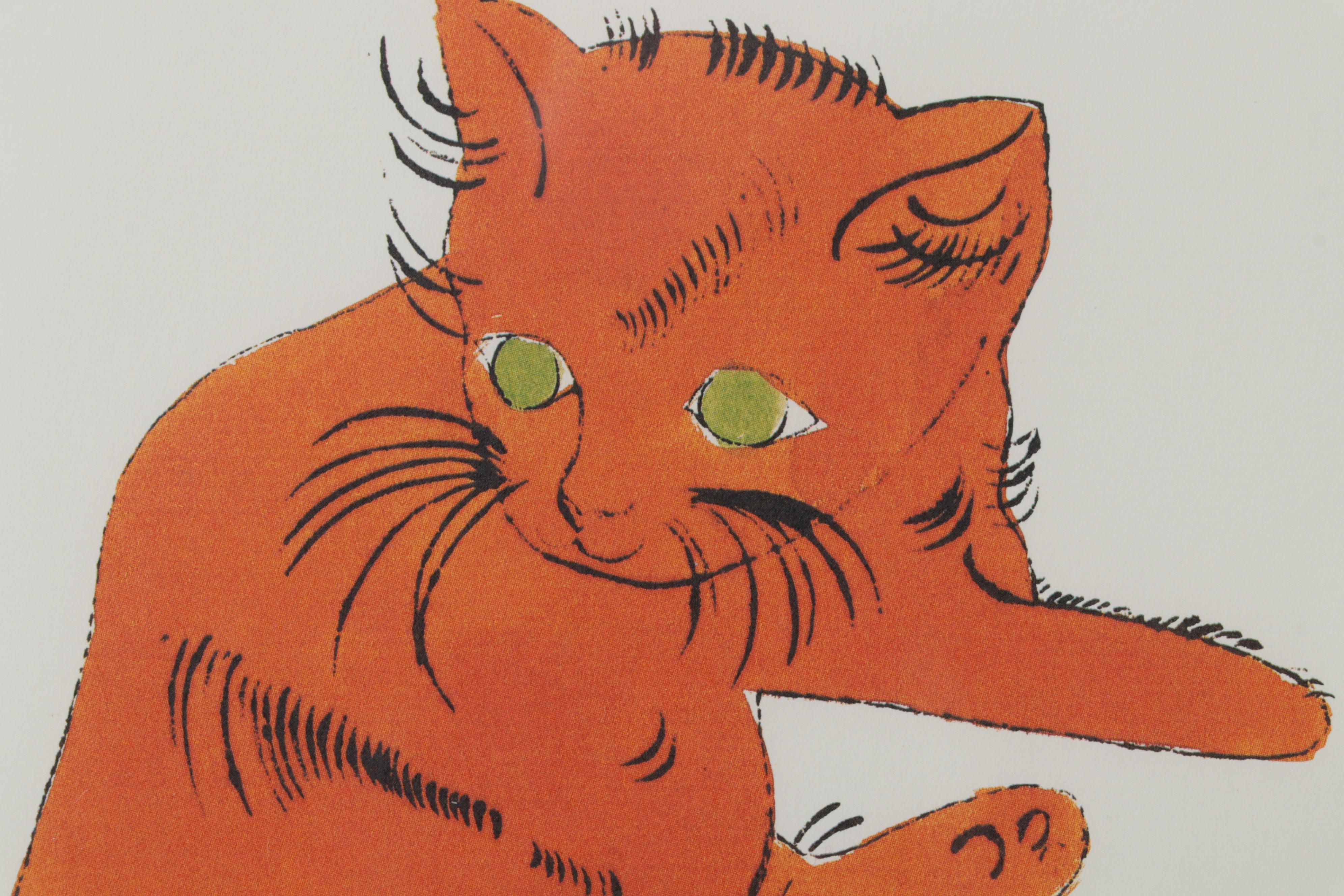 Offset Lithograph After Andy Warhol From "25 Cats Name Sam and One Blue Pussy"
