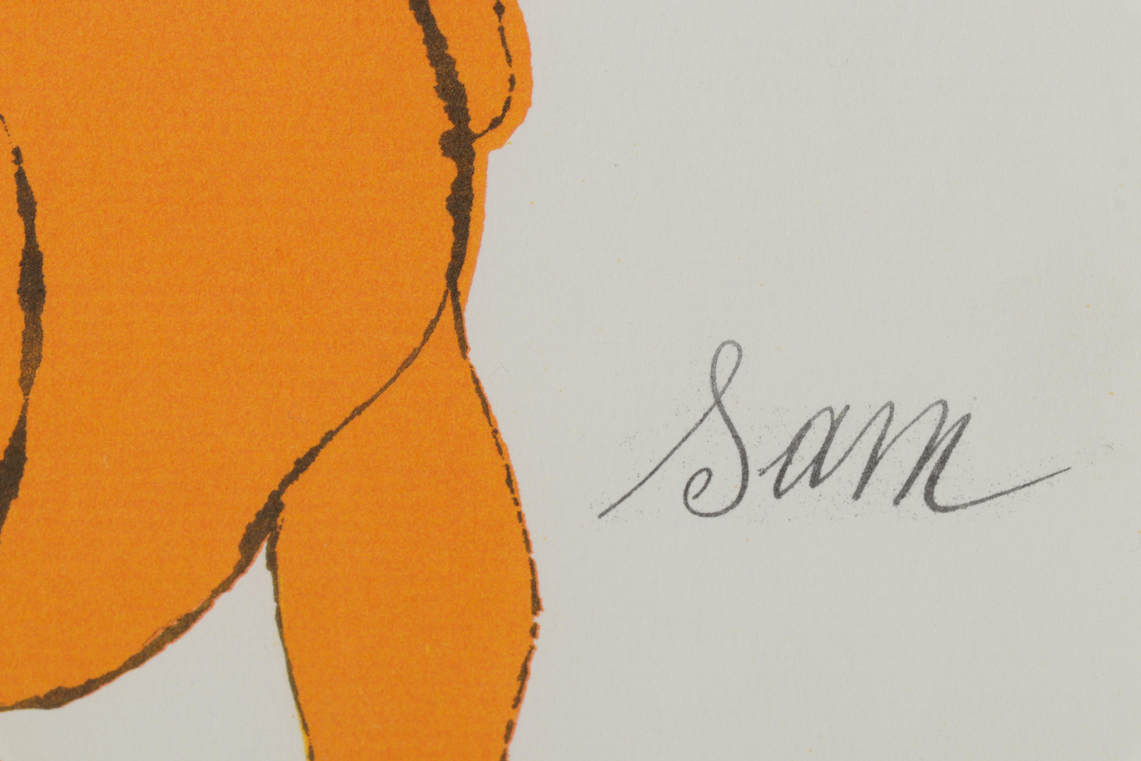 Offset Lithograph After Andy Warhol From "25 Cats Named Sam and One Blue Pussy"