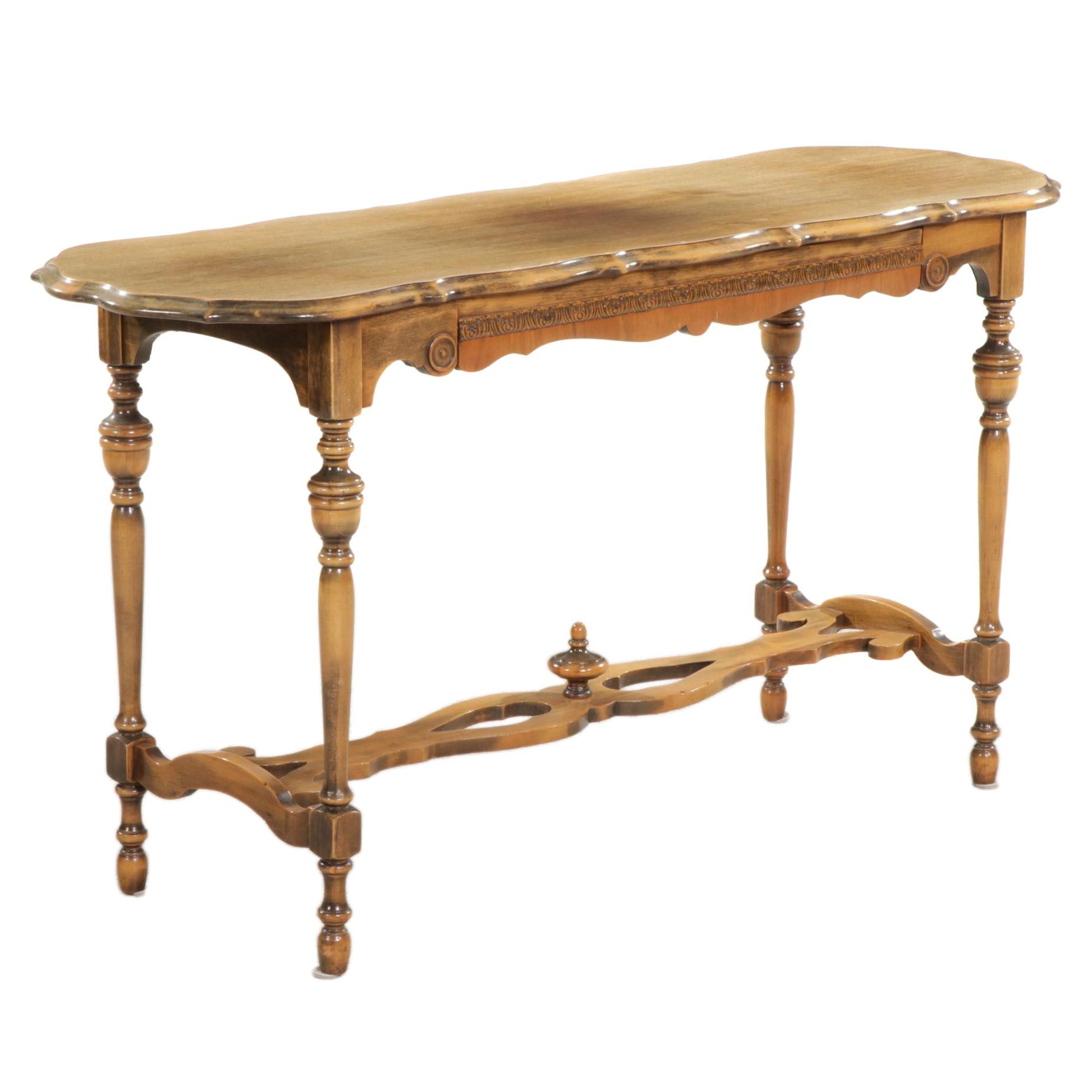 Umphrey Mahogany Single-Drawer Console Table, Mid-20th C.