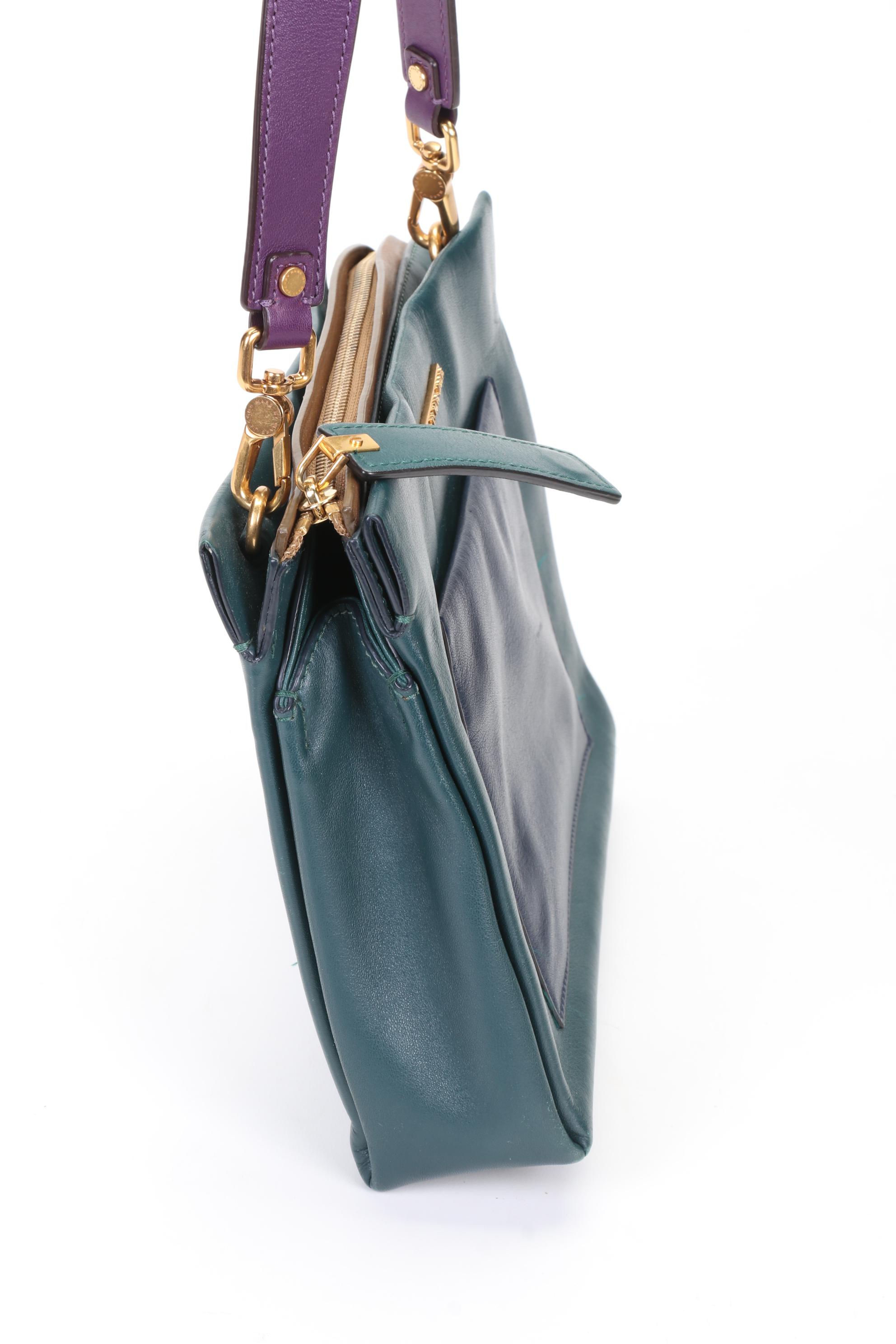 Marc by Marc Jacobs Colorblock Leather Shoulder Bag