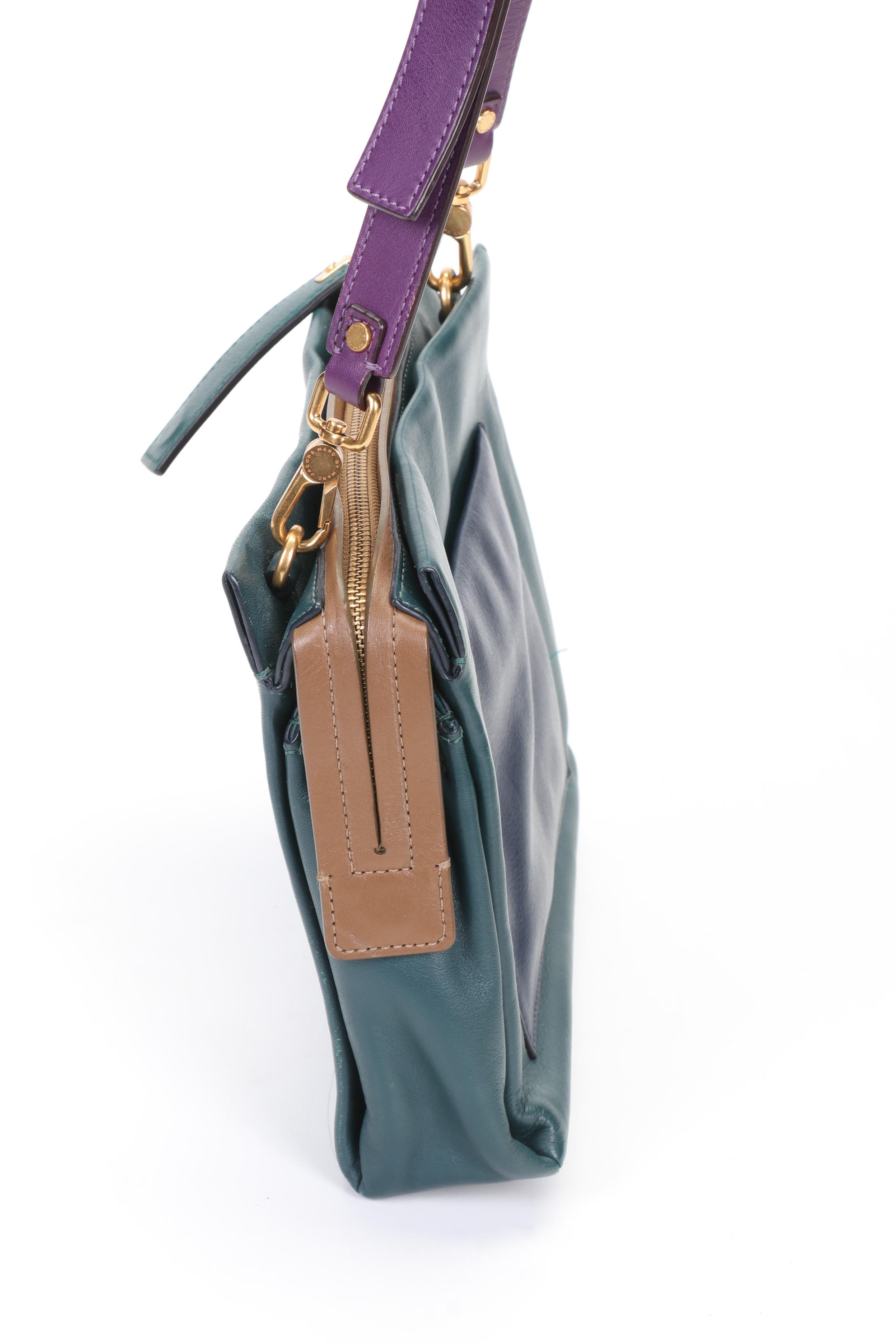 Marc by Marc Jacobs Colorblock Leather Shoulder Bag