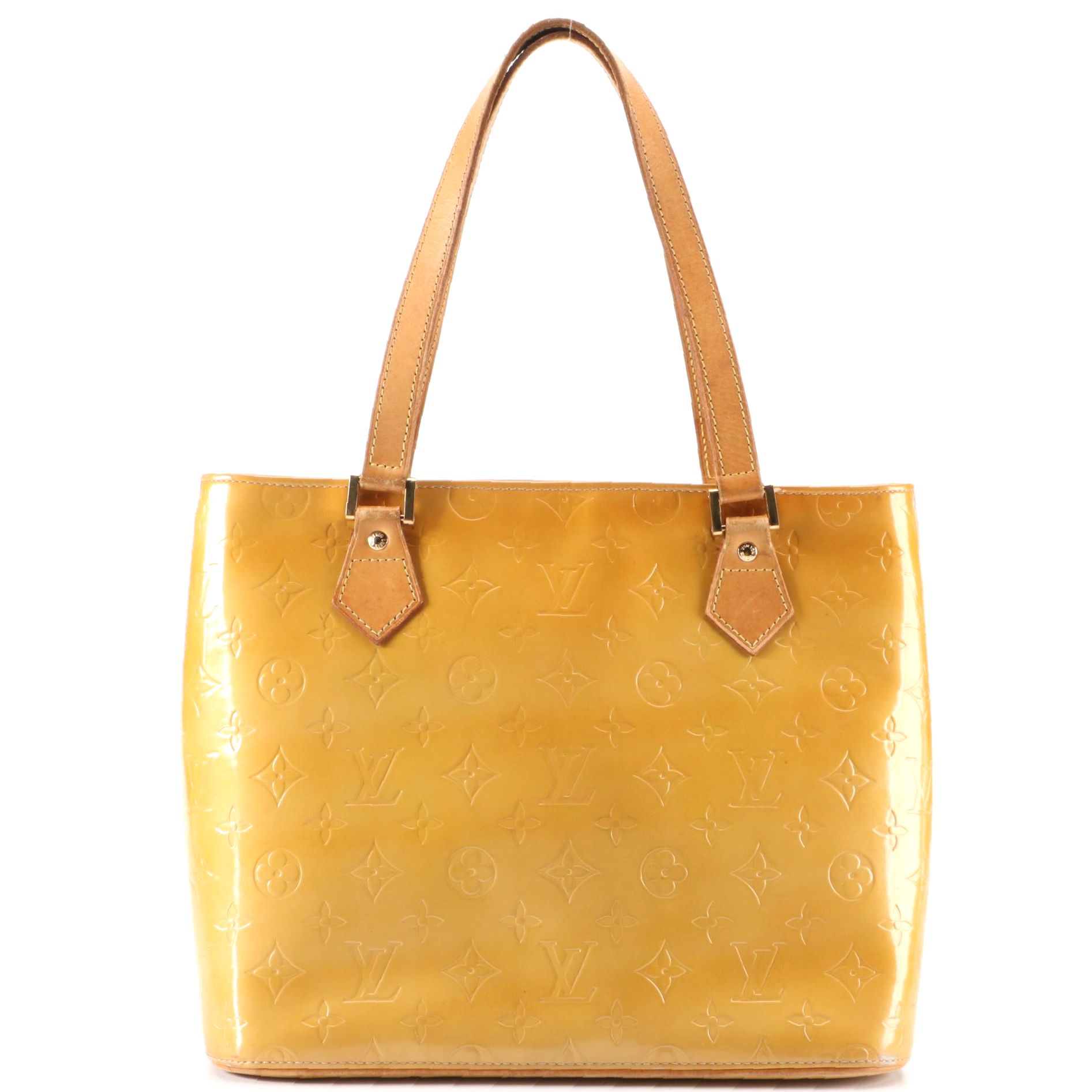 Louis Vuitton Houston Bag in Monogram Vernis with Vachetta Leather