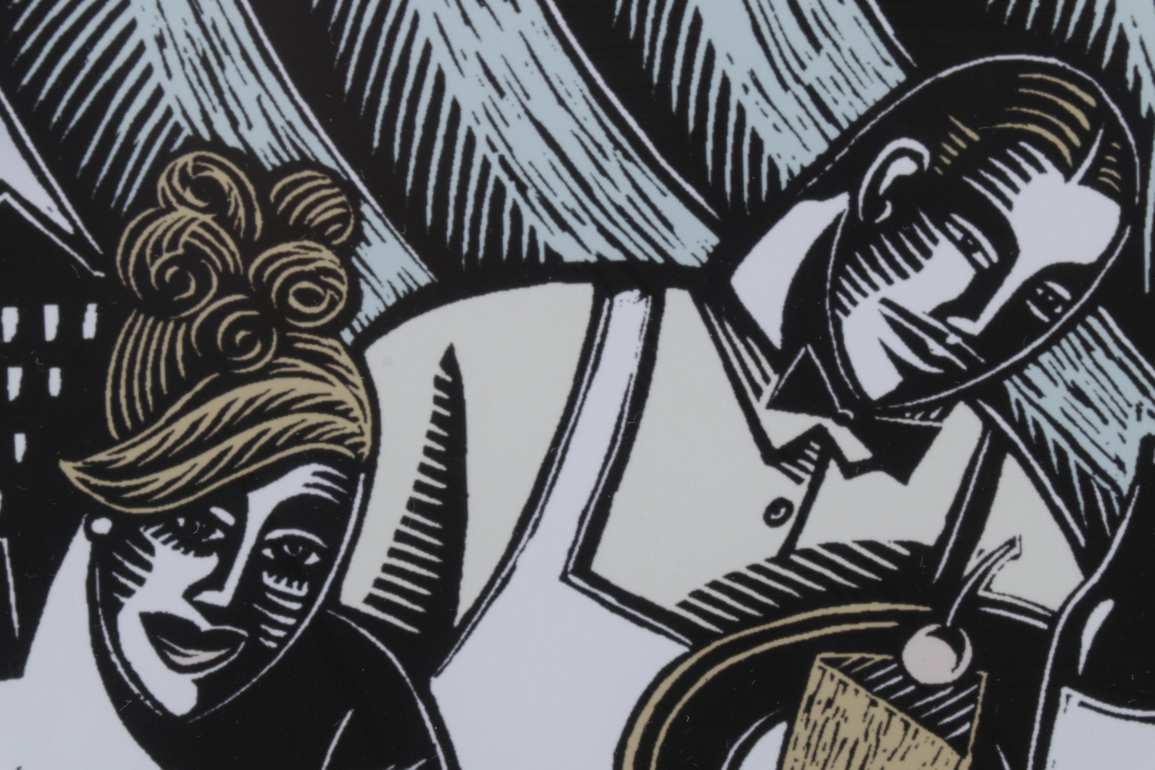 Evangelia Philippidis Giclées "Eat, Drink, and Be Merry" and "The Europeans"