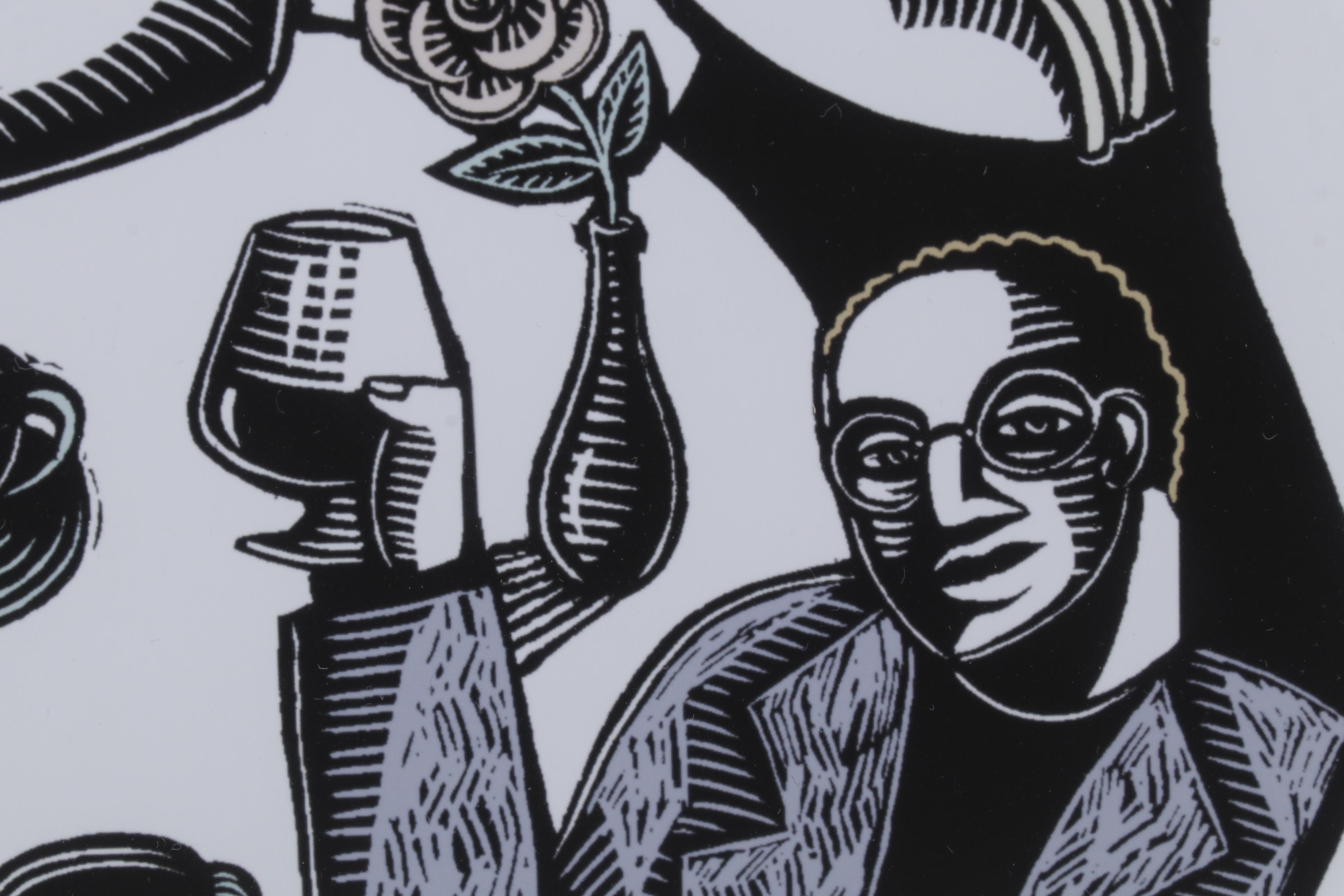 Evangelia Philippidis Giclées "Eat, Drink, and Be Merry" and "The Europeans"