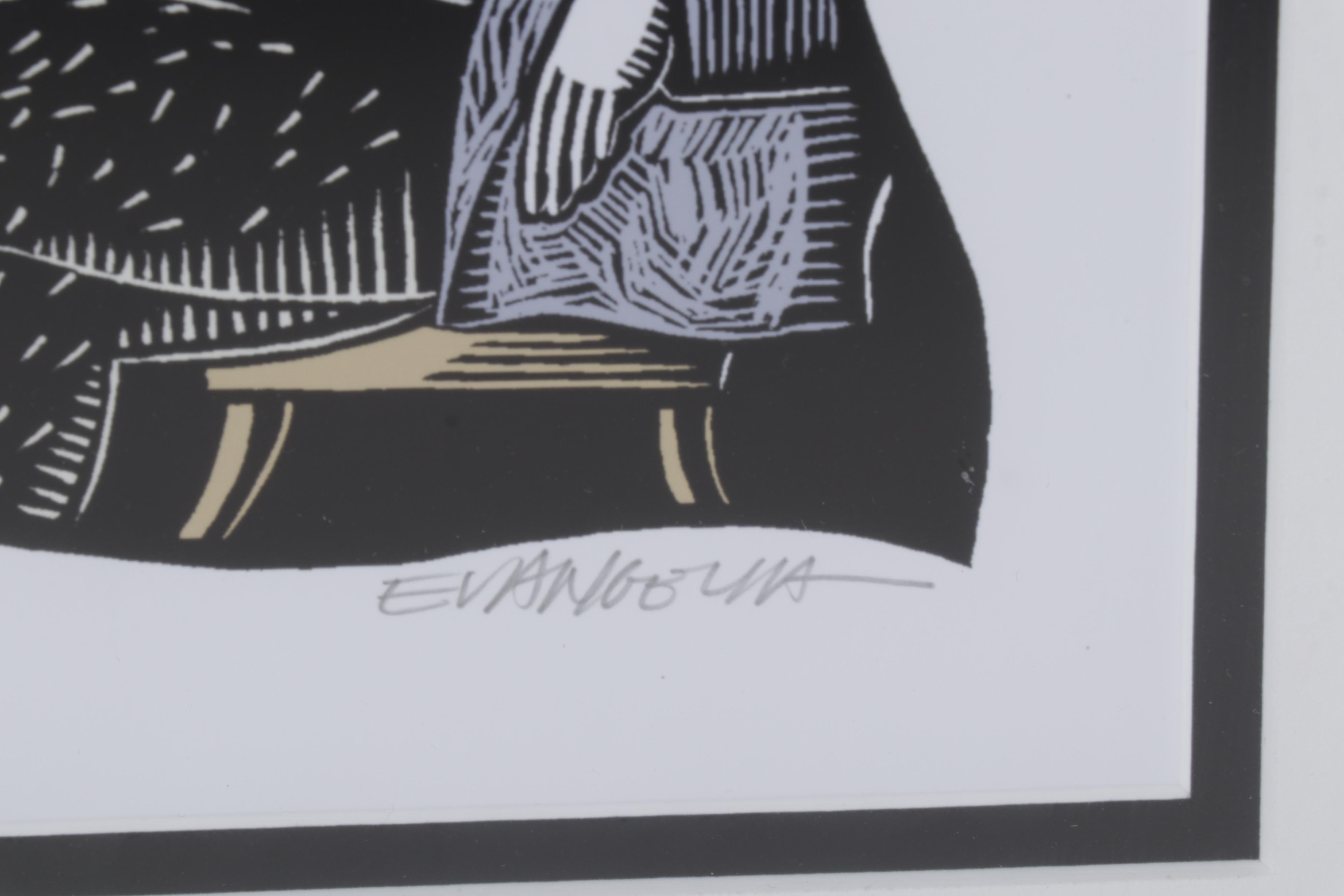 Evangelia Philippidis Giclées "Eat, Drink, and Be Merry" and "The Europeans"