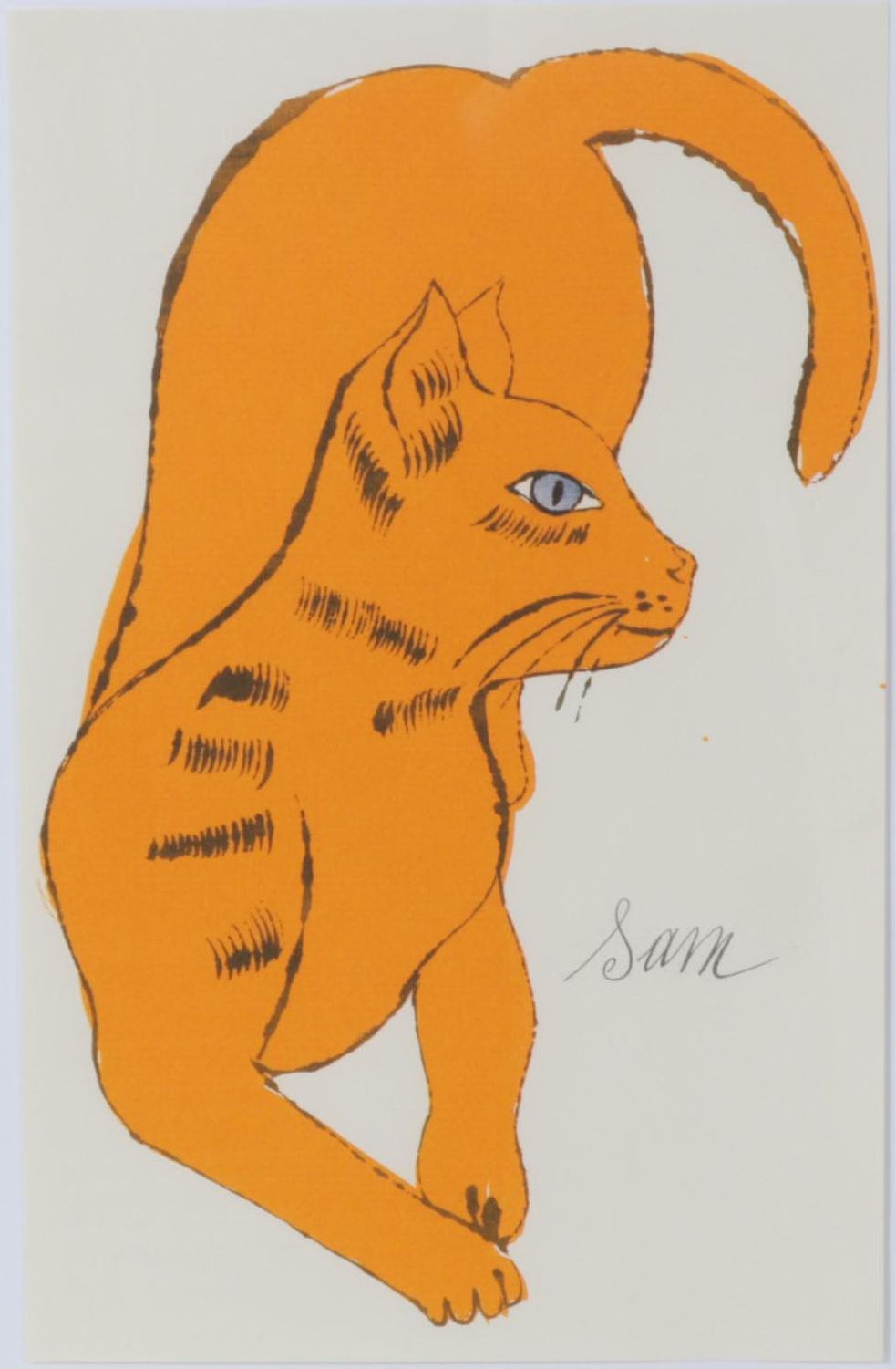 Offset Lithograph After Andy Warhol From "25 Cats Named Sam and One Blue Pussy"