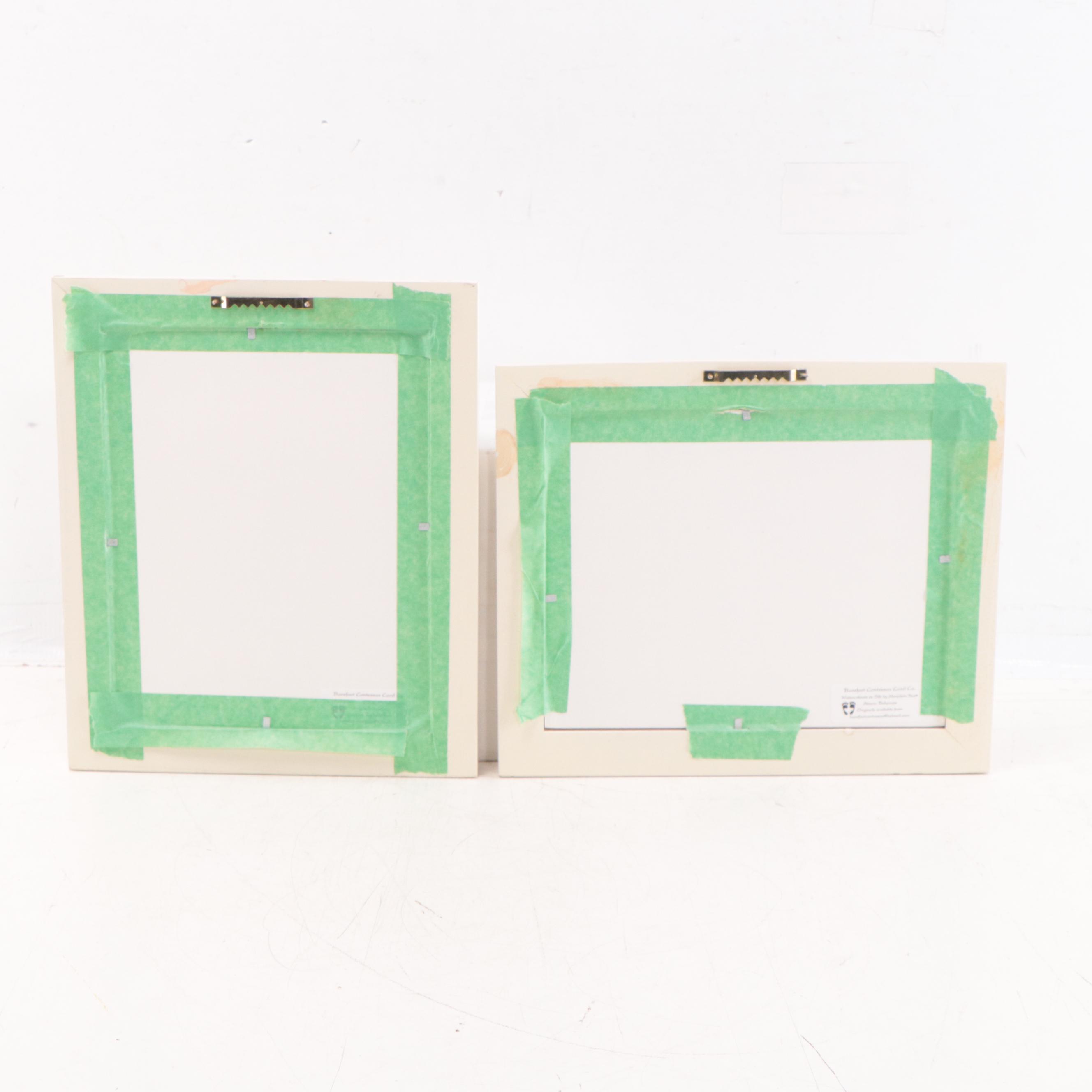 Marjolein Scott Digital Prints of Tropical Scenes With Cats, 21st Century