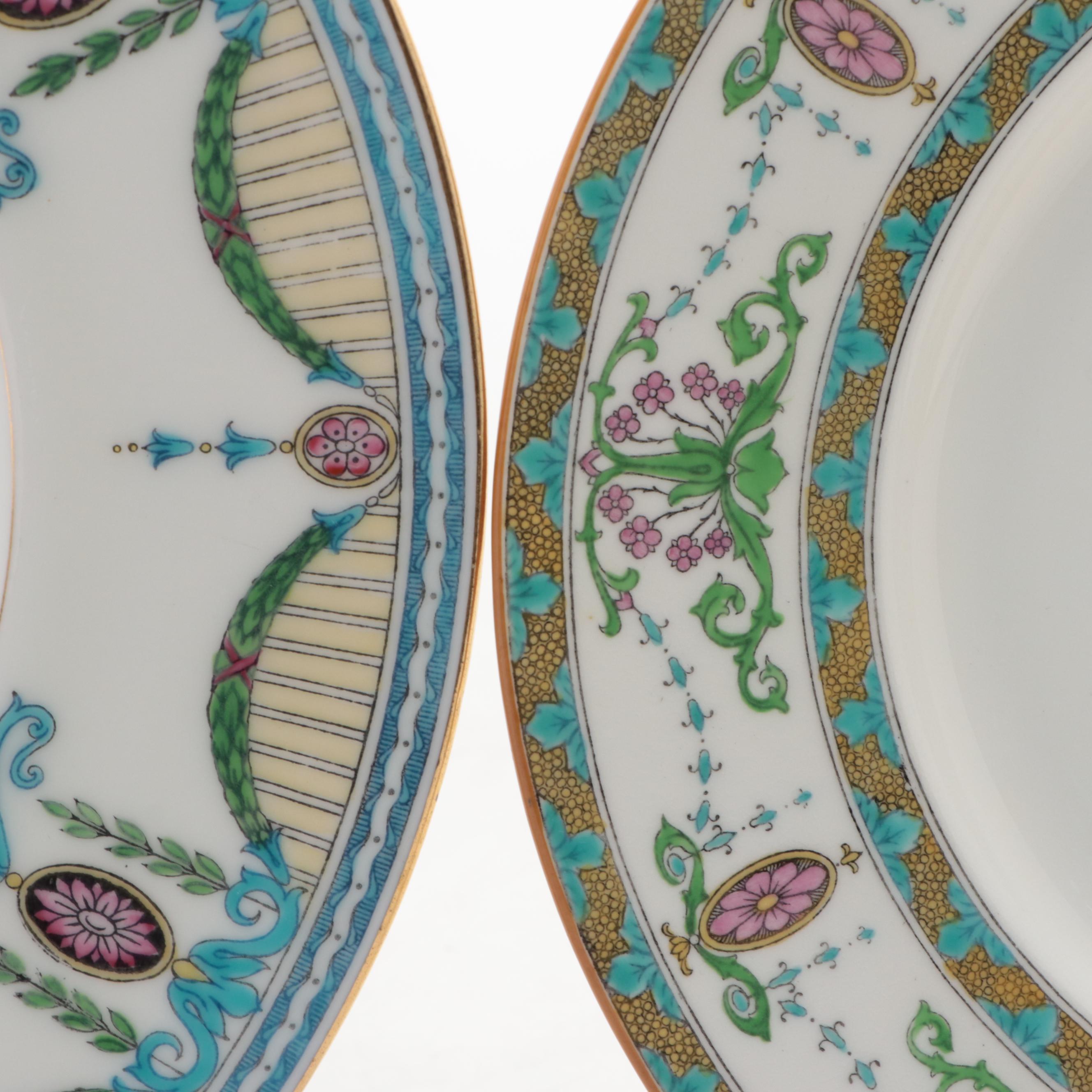 English Mintons Adams Style Porcelain Dinnerware