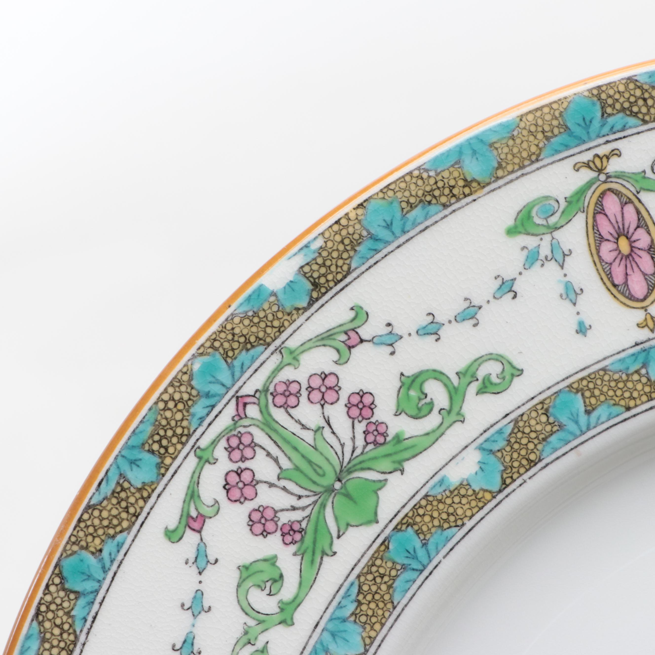 English Mintons Adams Style Porcelain Dinnerware