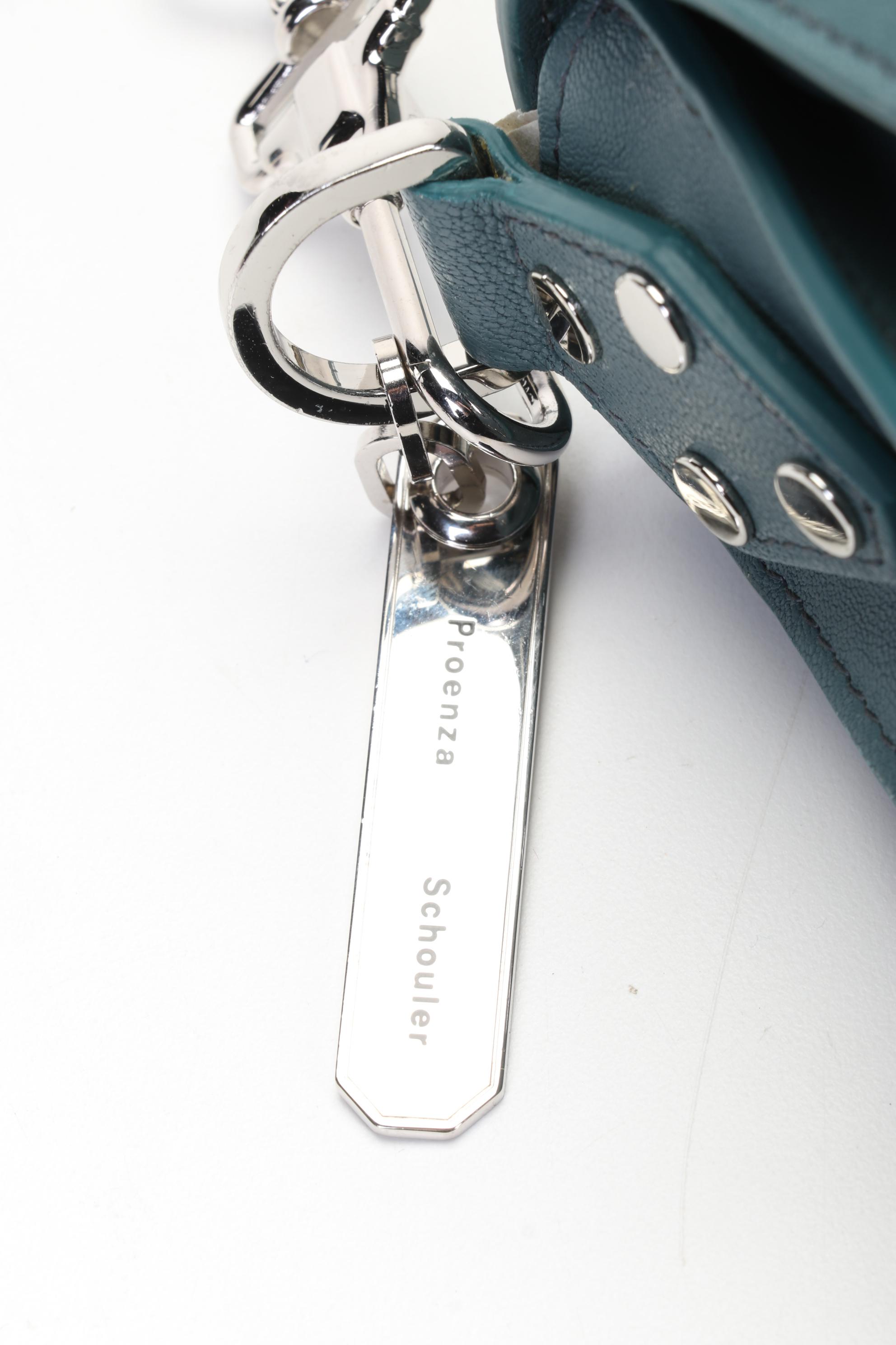 Proenza Schouler PS1 Two-Way Satchel in Blue Leather