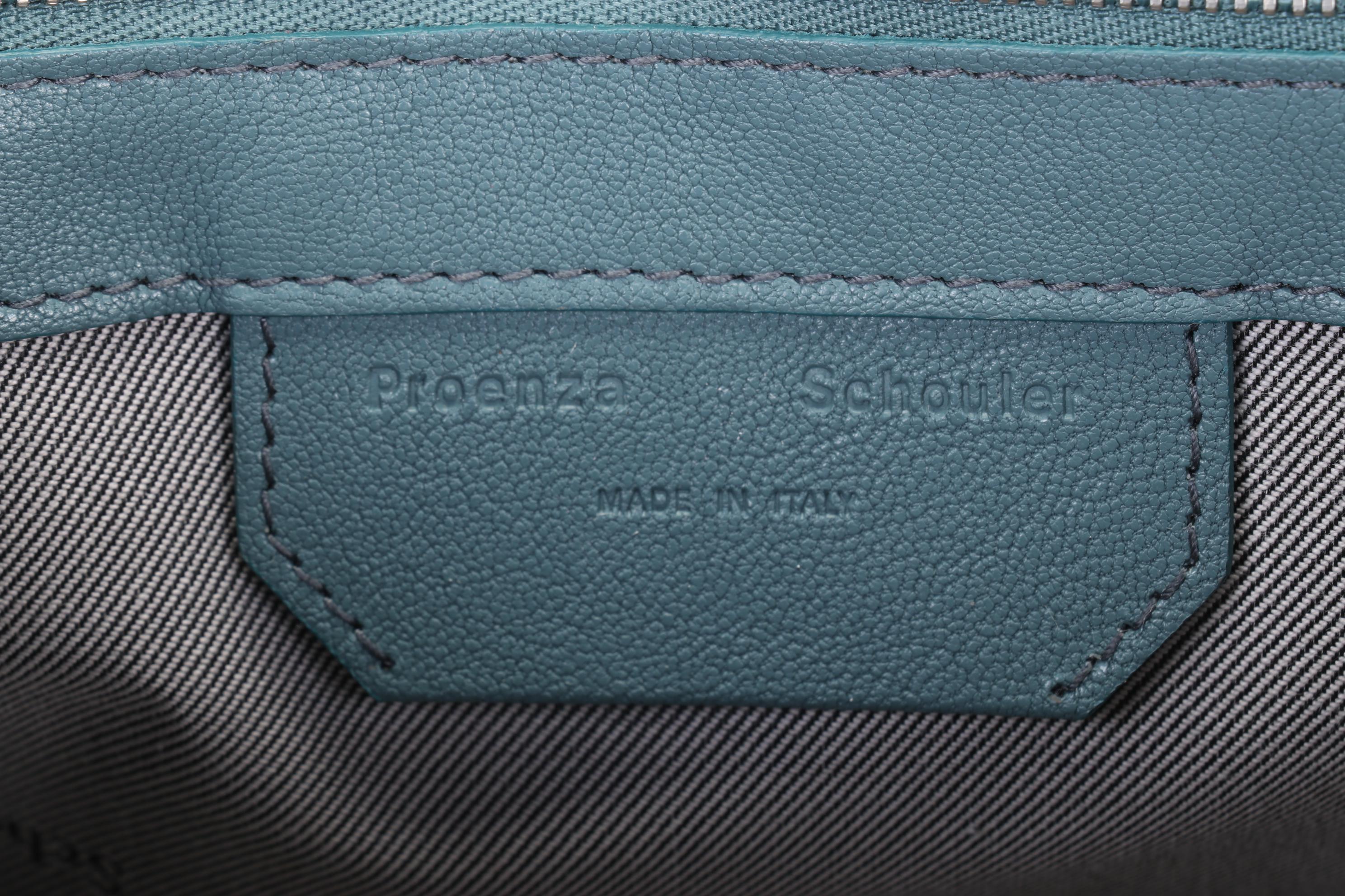 Proenza Schouler PS1 Two-Way Satchel in Blue Leather