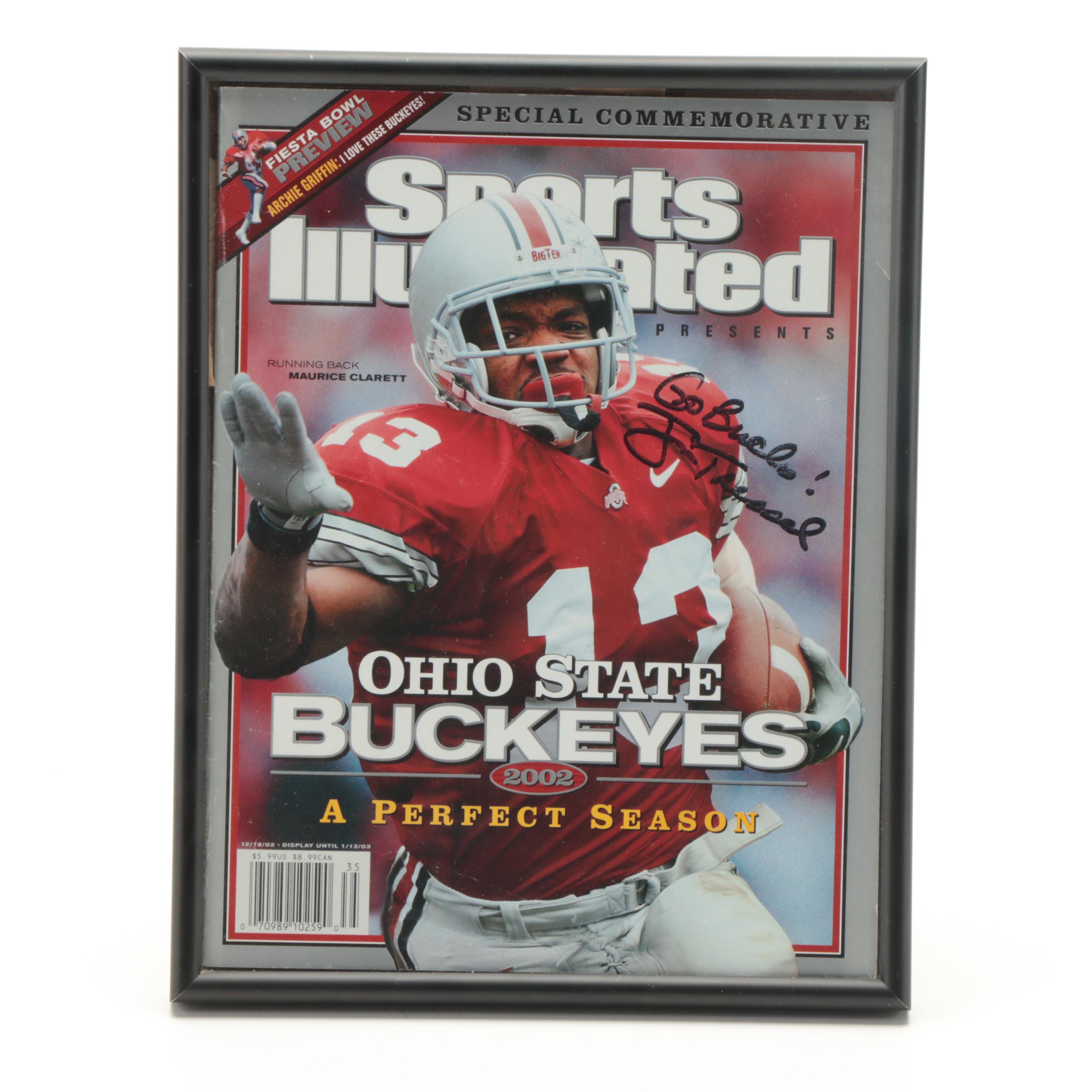 Ohio State University Clarett Signed Framed Magazine, Griffin Signed Baseball