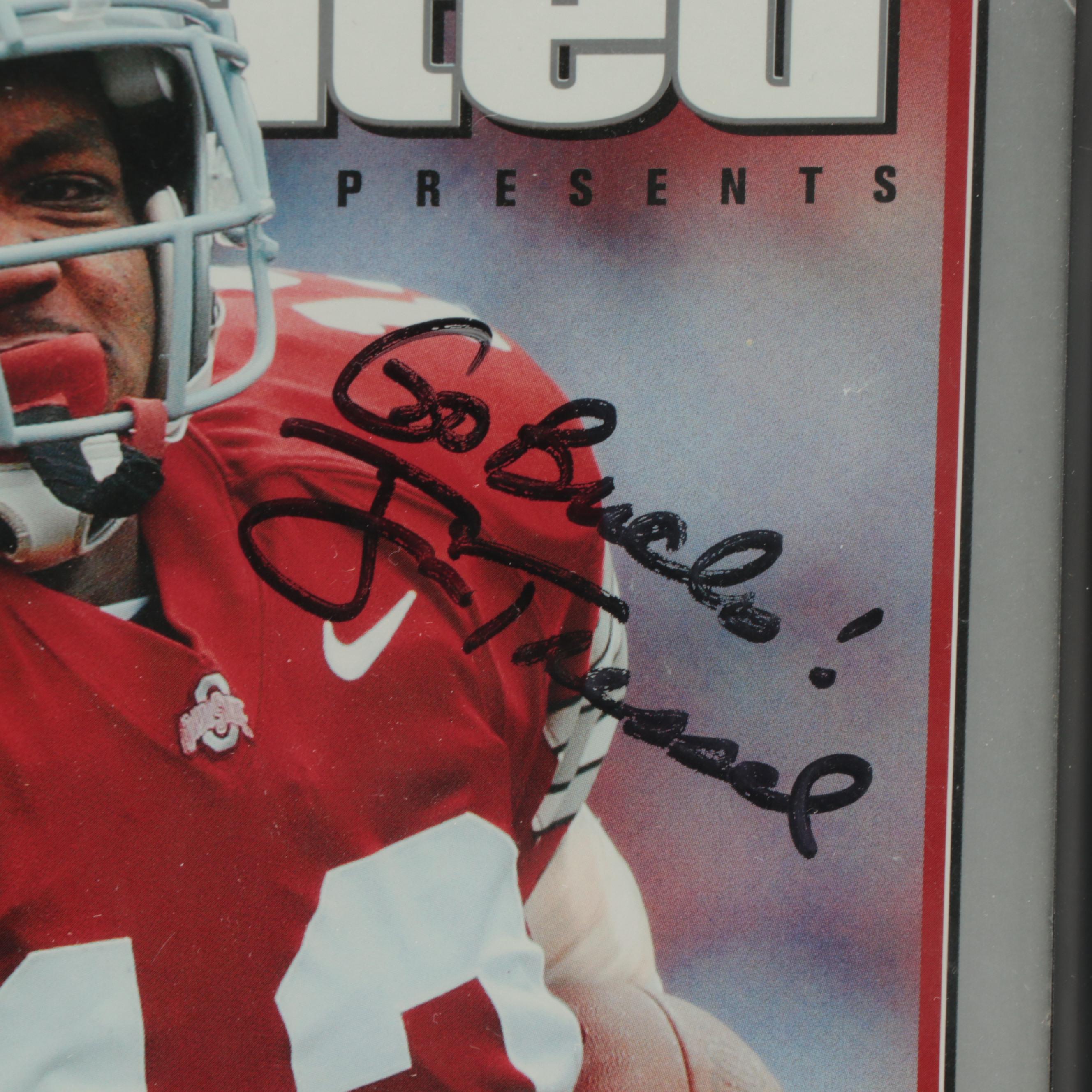 Ohio State University Clarett Signed Framed Magazine, Griffin Signed Baseball