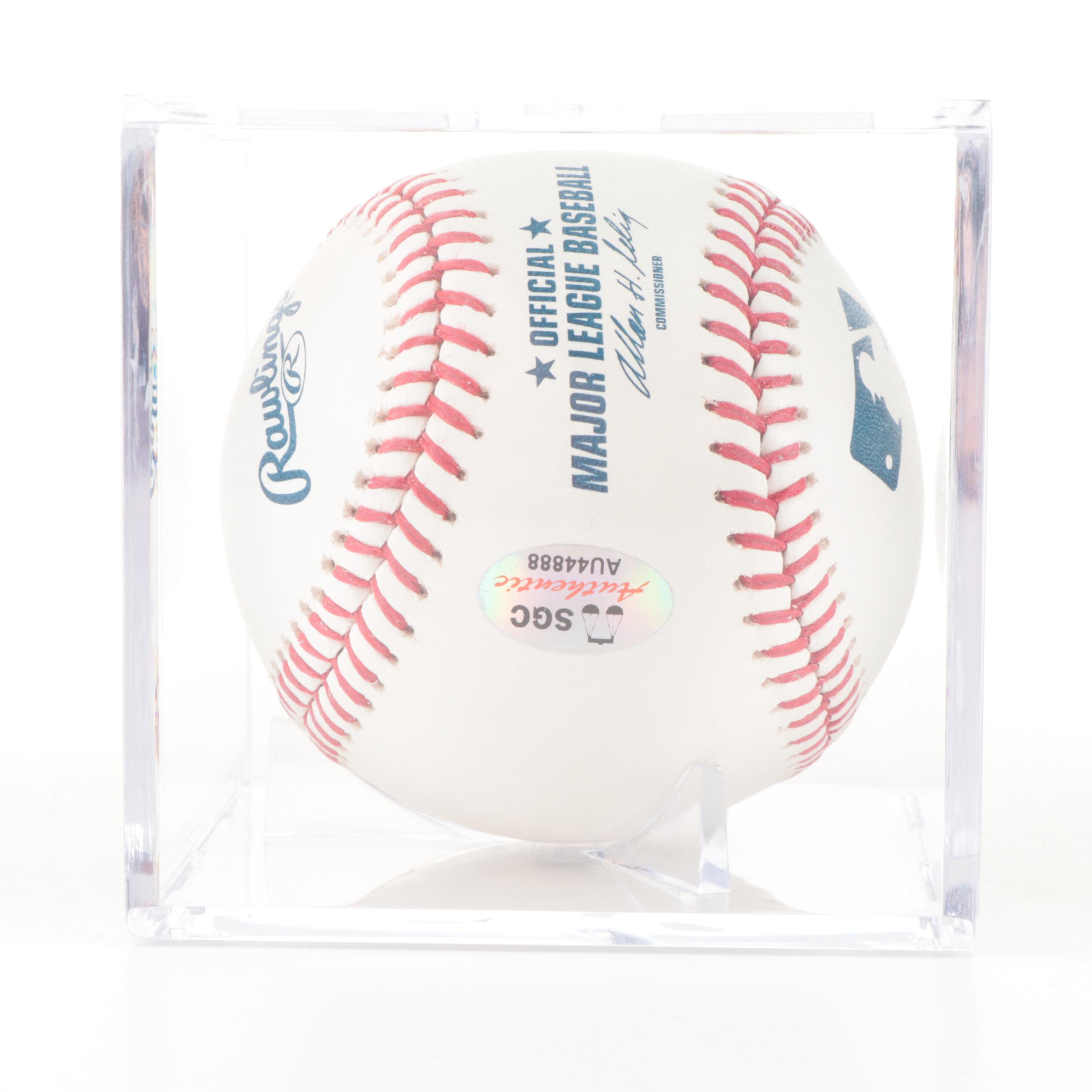 Ohio State University Clarett Signed Framed Magazine, Griffin Signed Baseball