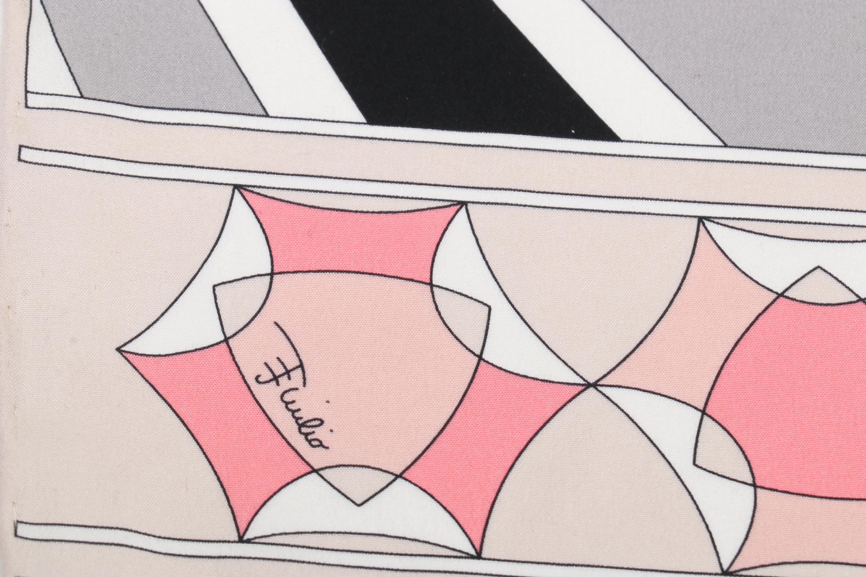 Emilio Pucci Firenze Silk Multicolor Neck Scarf