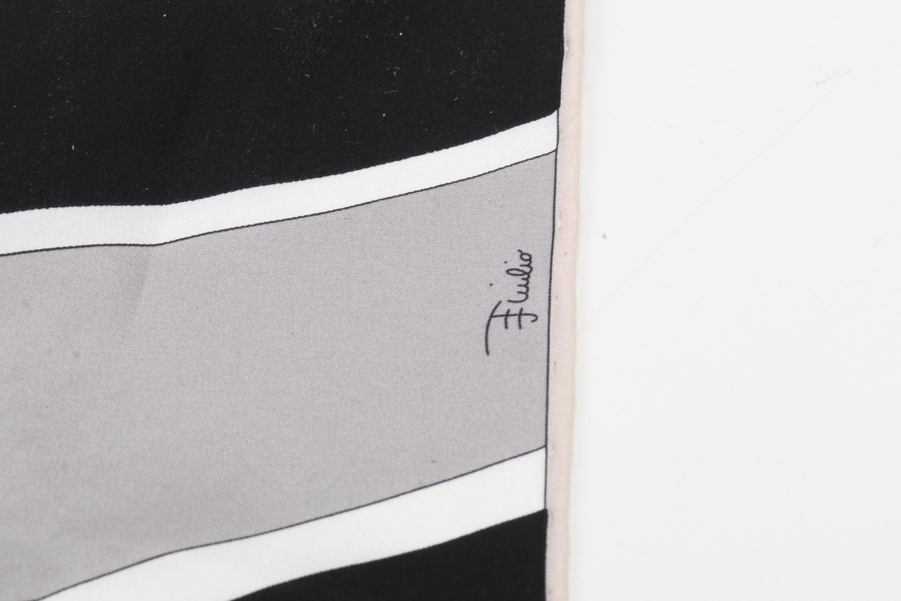 Emilio Pucci Firenze Silk Multicolor Neck Scarf