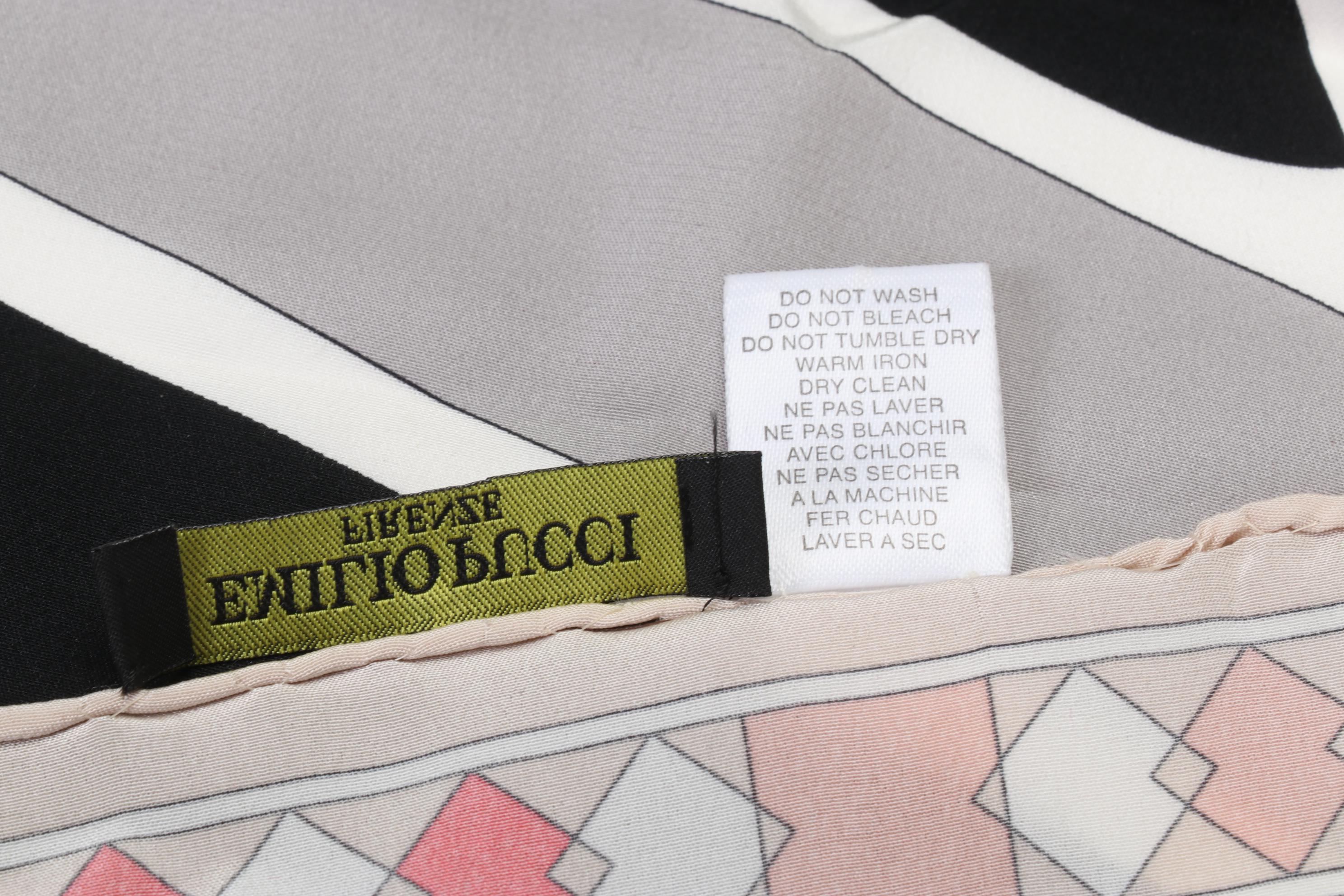 Emilio Pucci Firenze Silk Multicolor Neck Scarf