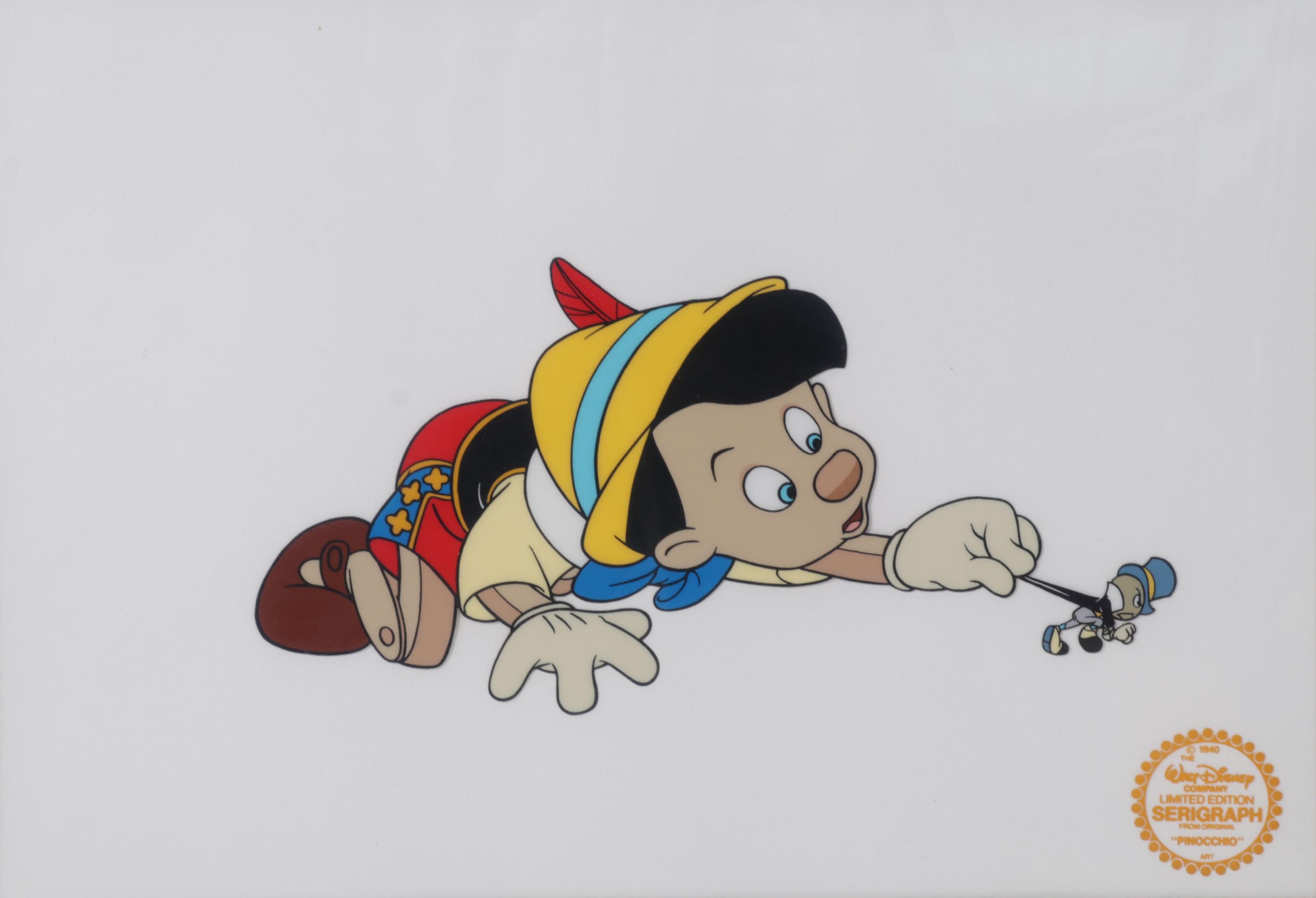 Walt Disney Company "Pinocchio" Animation Serigraph Cel, Circa 2000