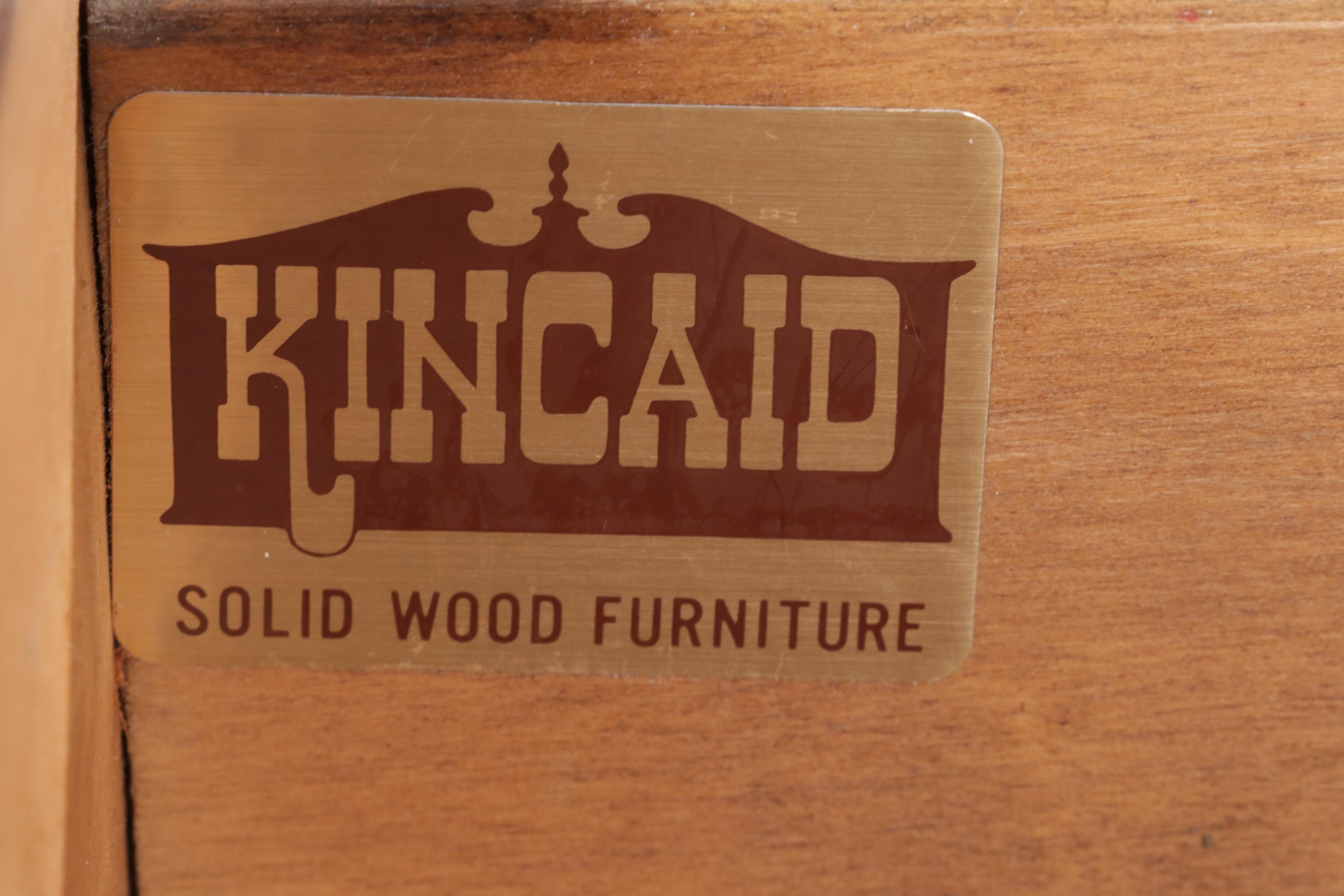 Pair of Kincaid Chippendale Style Cherry Nightstands, Late 20th Century