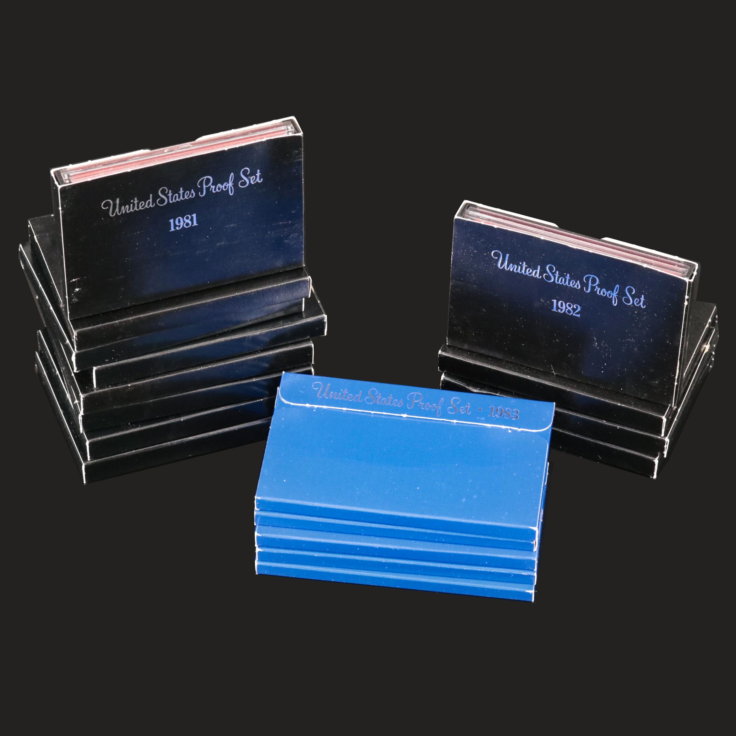 Seventeen U.S. Mint Proof Sets