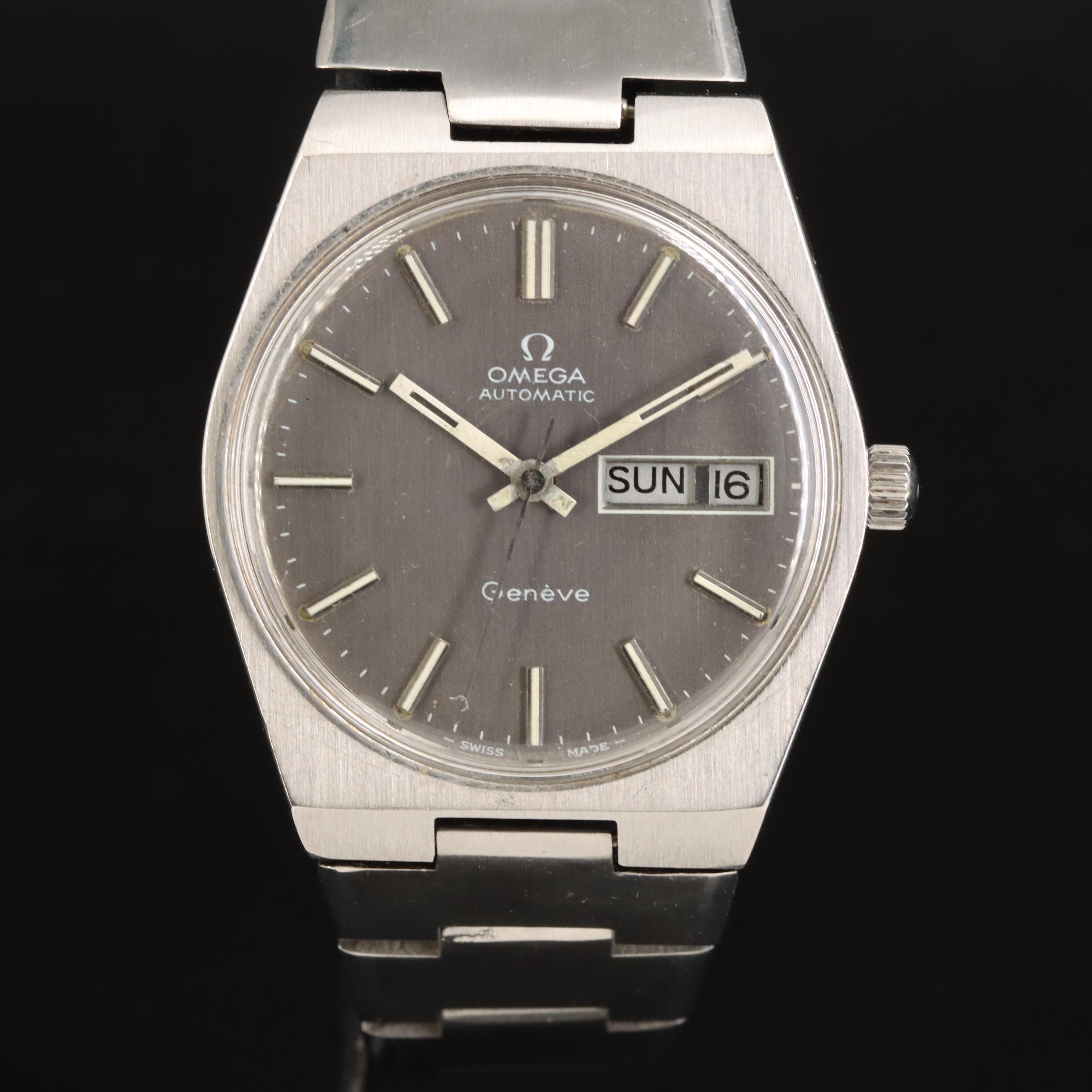 1972 Omega Day - Date Stainless Steel Watch