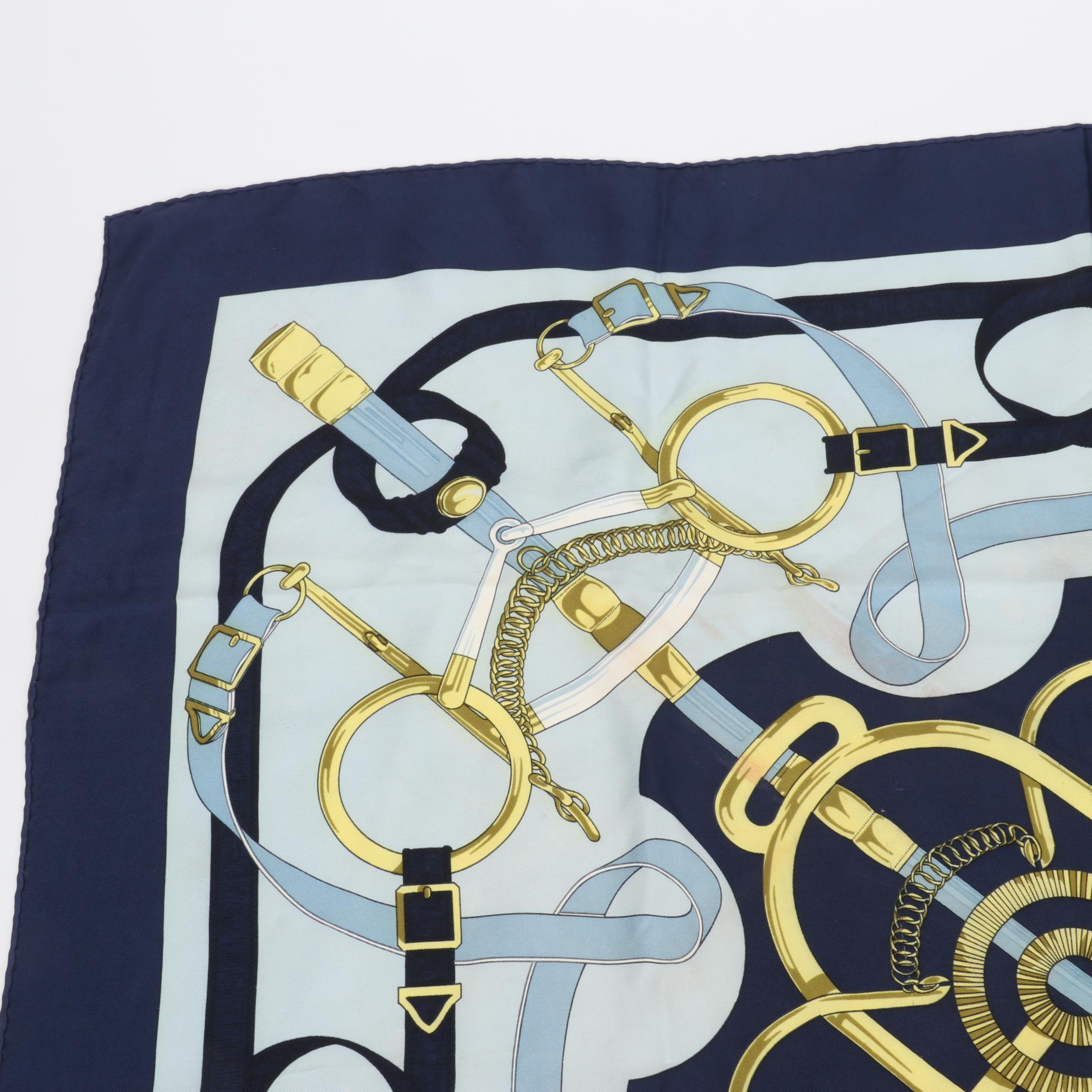 Hermès "Eperon d'Or" Scarf in Silk Twill