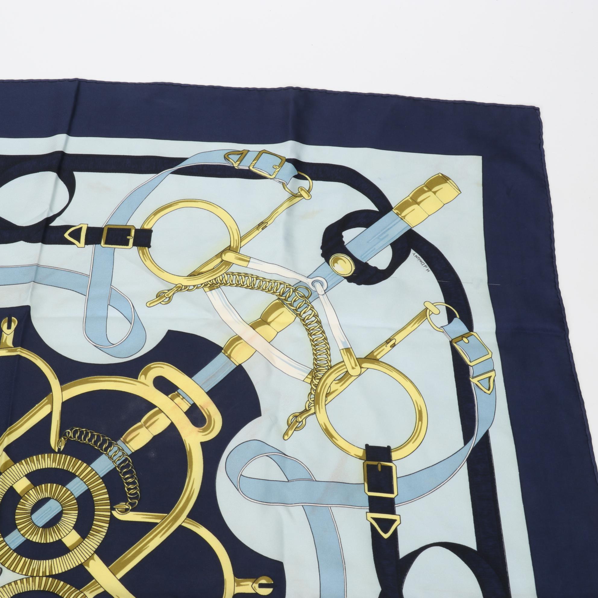 Hermès "Eperon d'Or" Scarf in Silk Twill