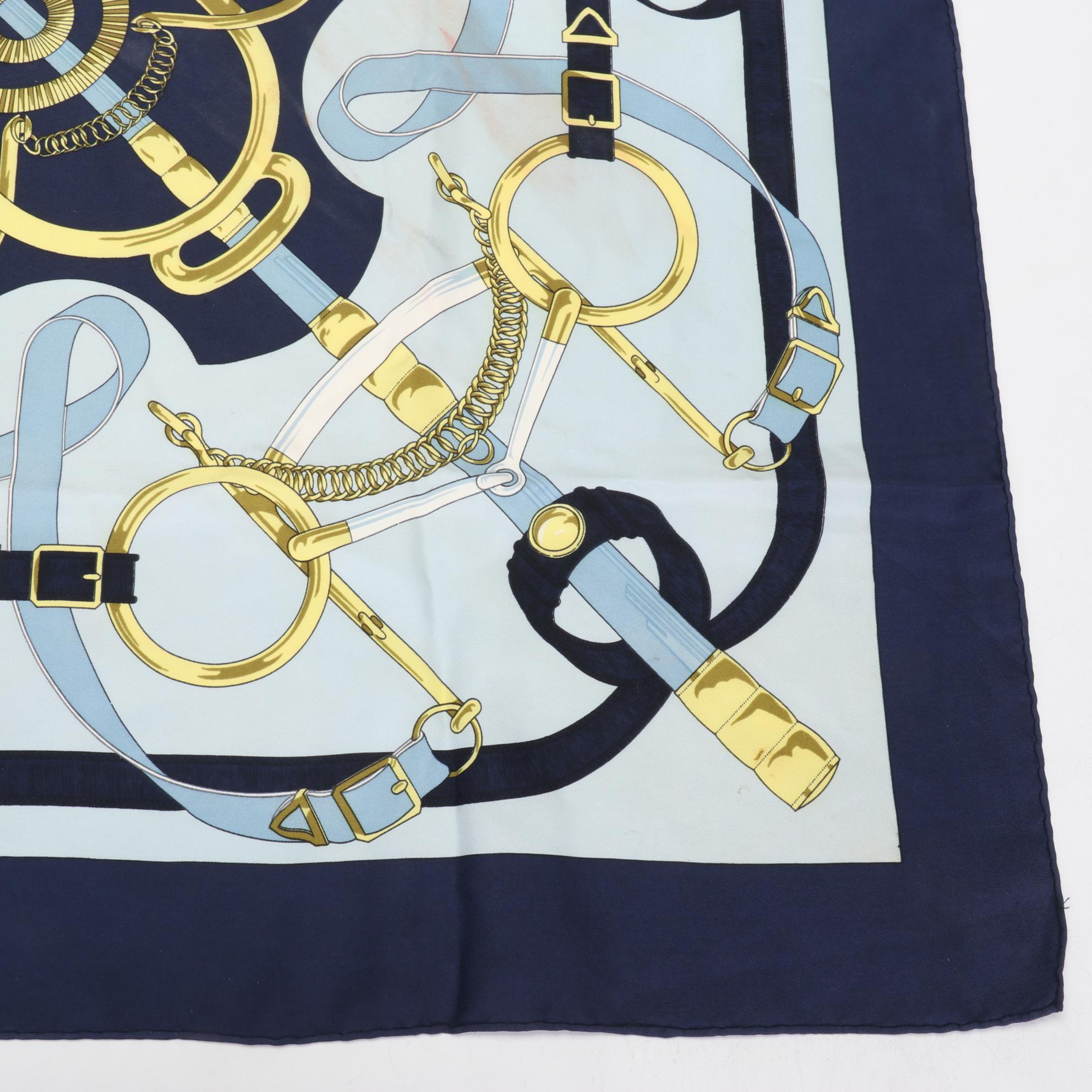 Hermès "Eperon d'Or" Scarf in Silk Twill
