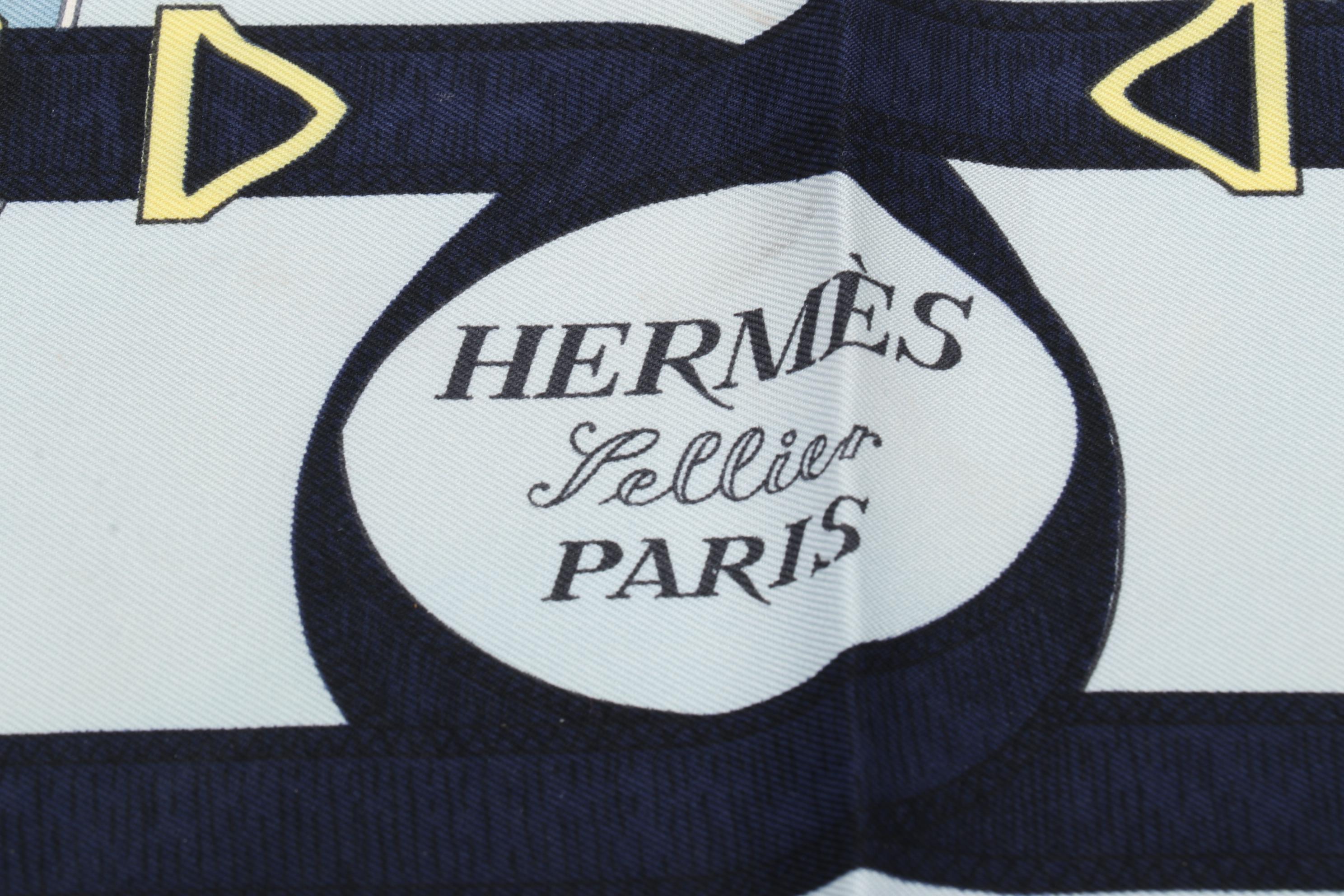Hermès "Eperon d'Or" Scarf in Silk Twill