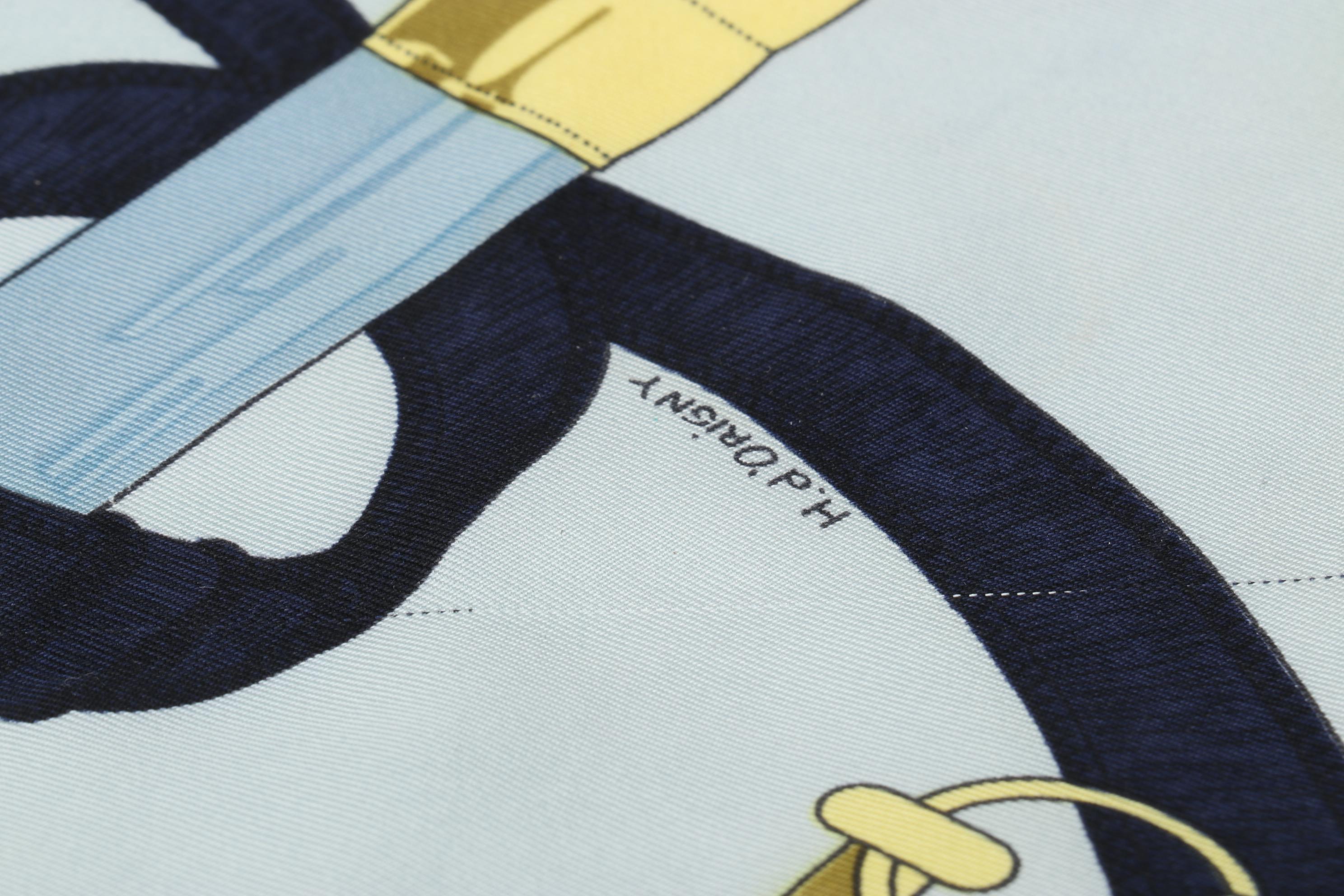 Hermès "Eperon d'Or" Scarf in Silk Twill