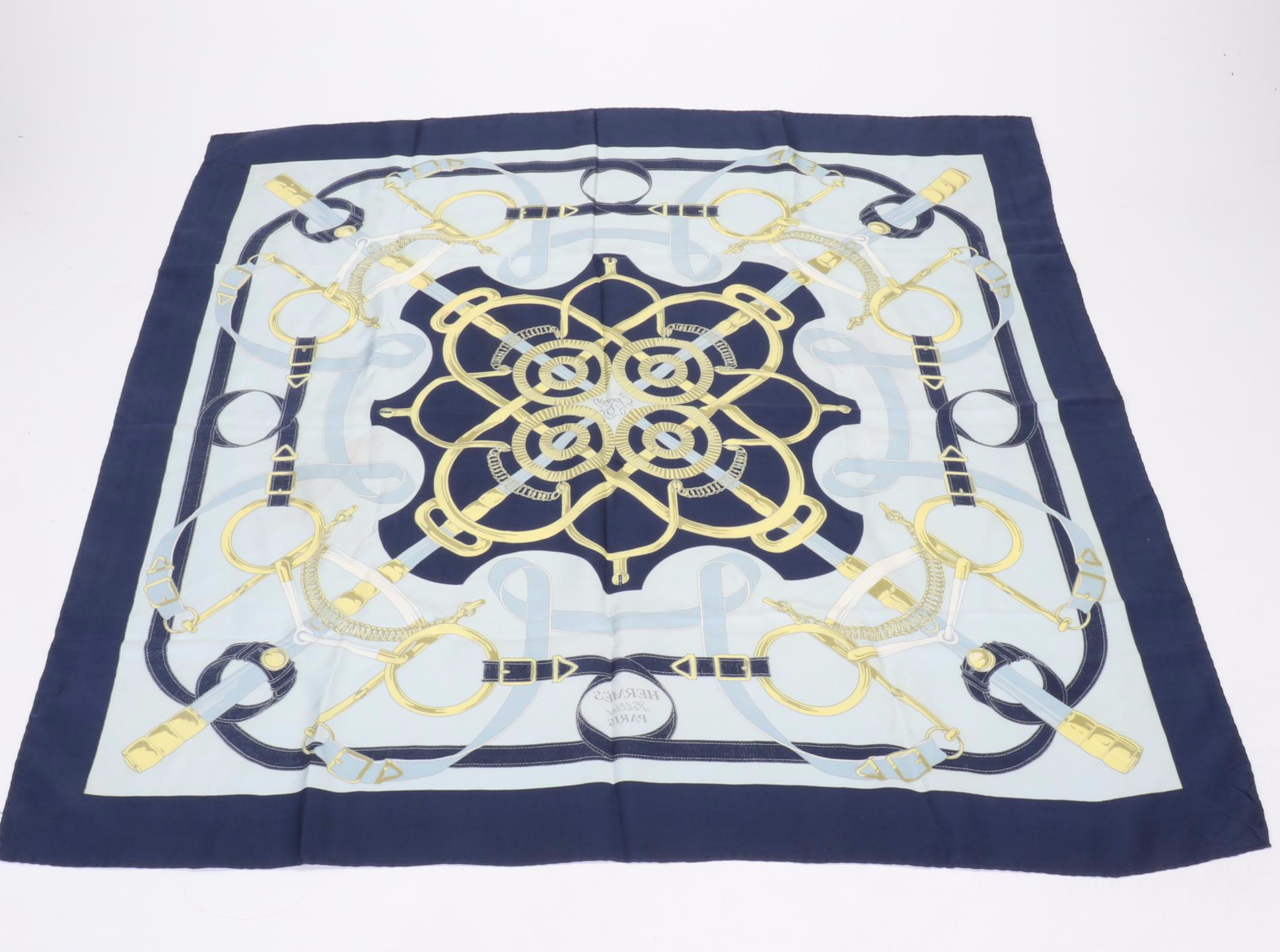 Hermès "Eperon d'Or" Scarf in Silk Twill