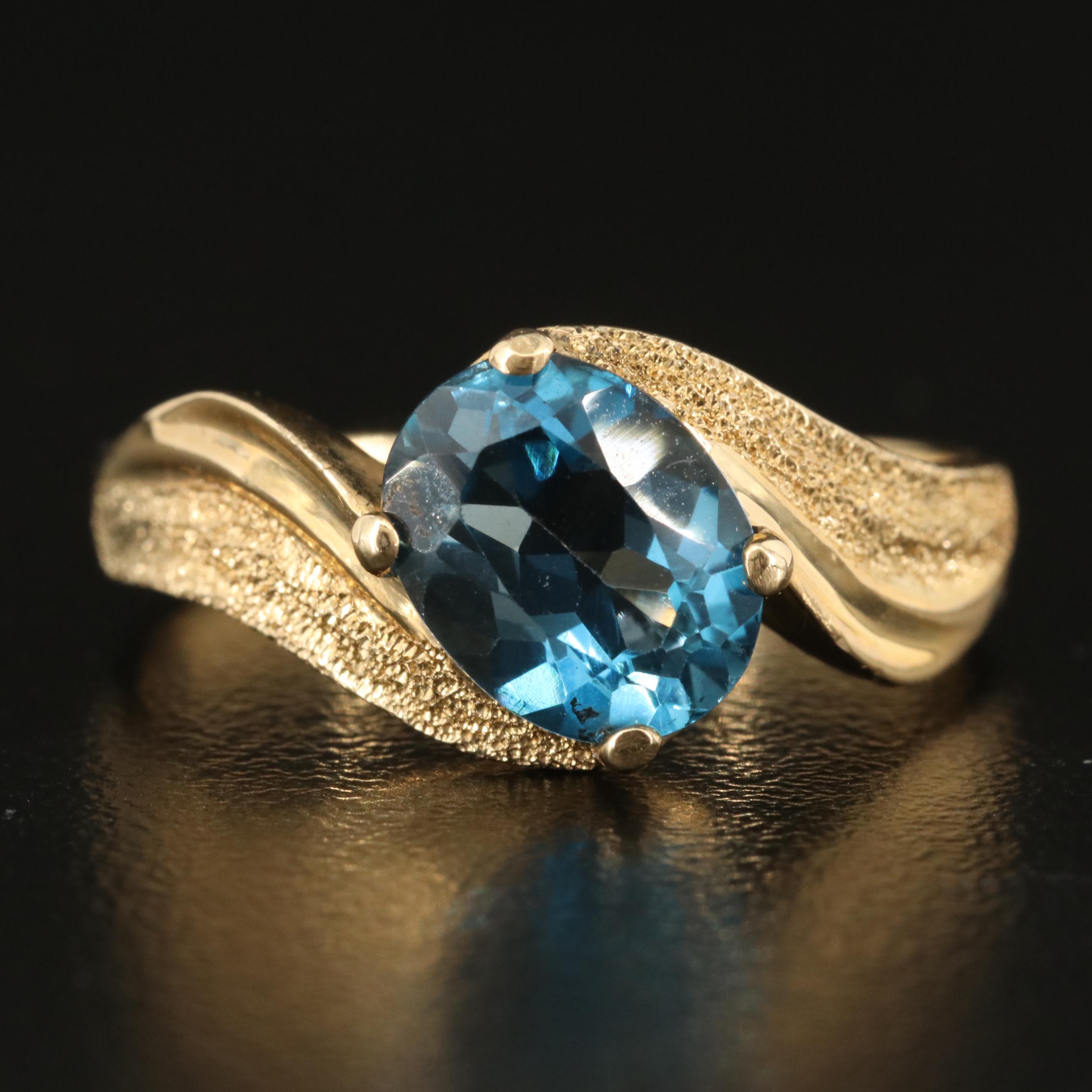14K London Blue Topaz Ring