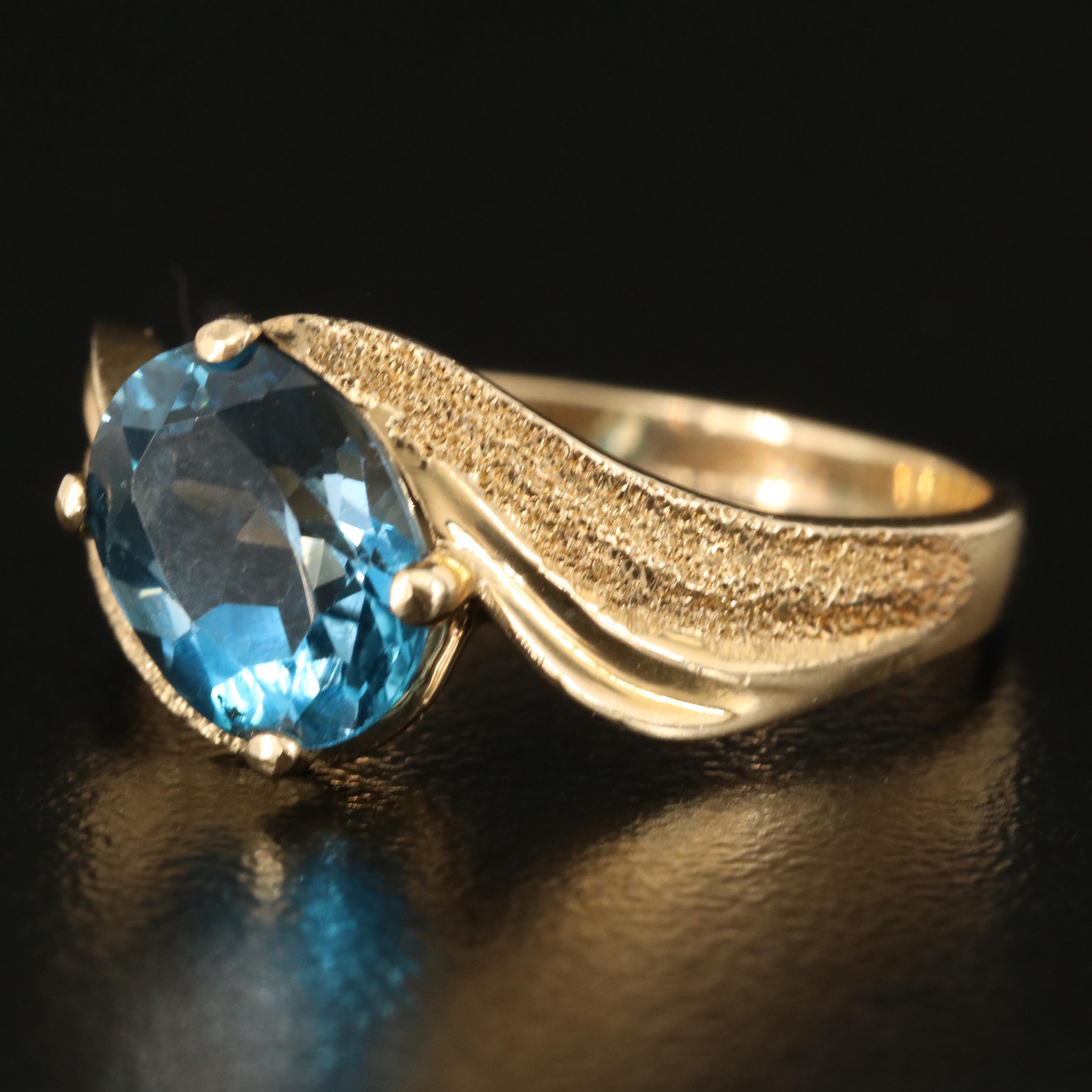 14K London Blue Topaz Ring