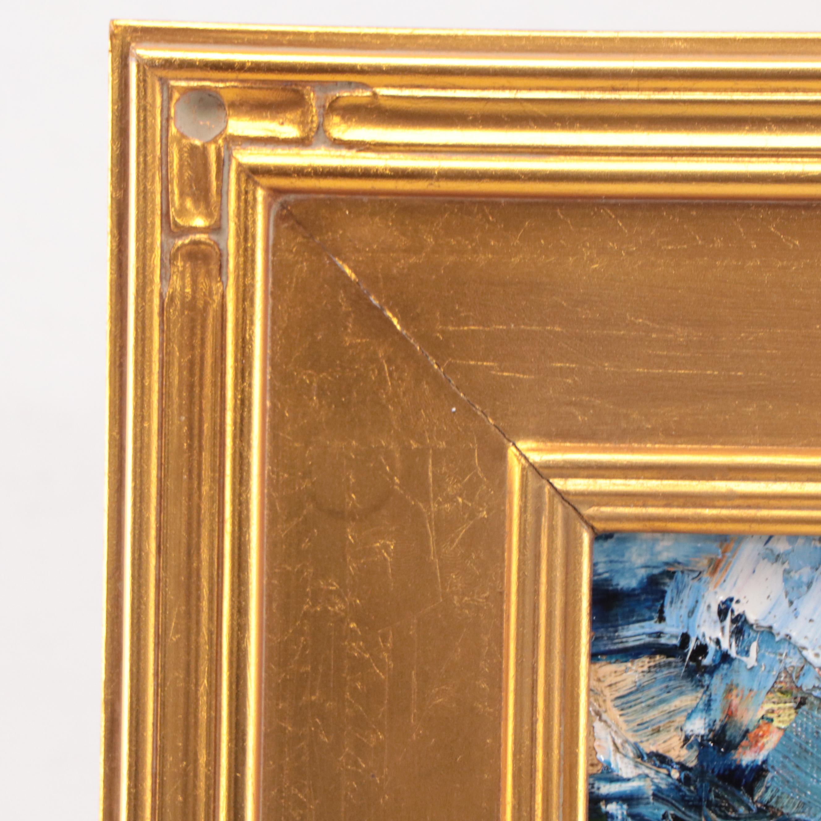 Serguei Novitchkov Oil Painting "Laundry Drying, Italy," 2022