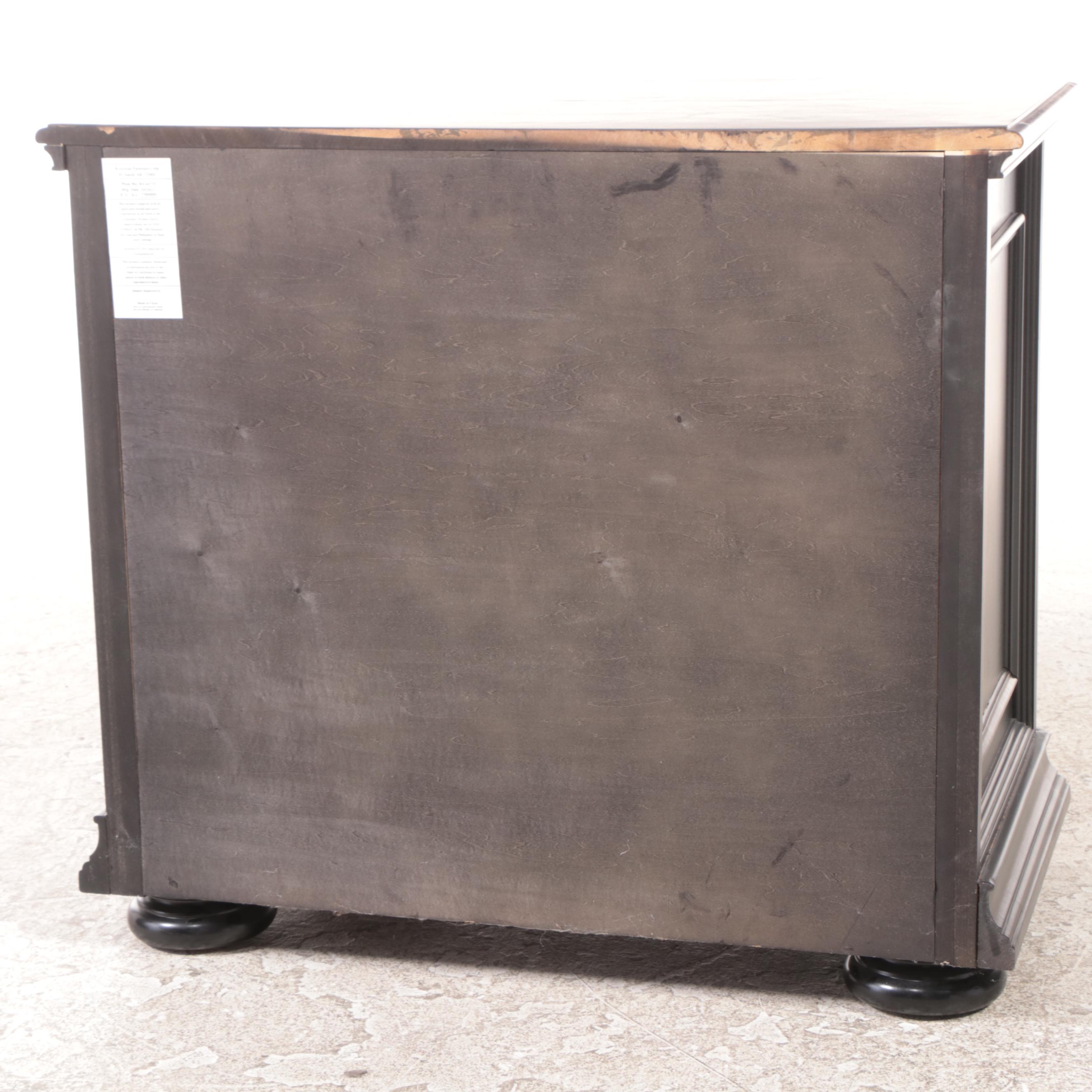 Riverside Furniture "Allegro" Cherrywood and Ebonized Two-Drawer File Cabinet